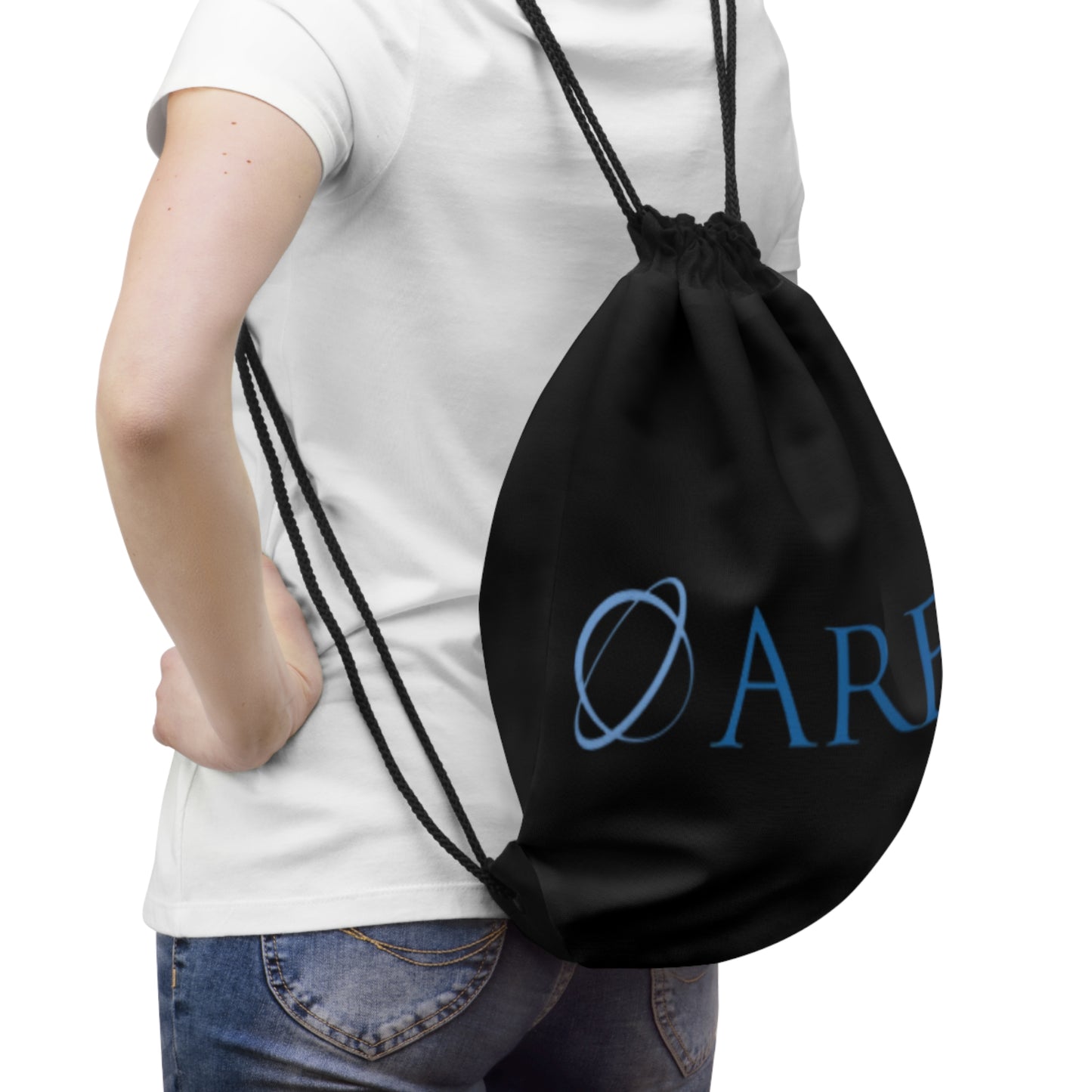 Ares Logo Drawstring Bag - Stylish Sports & Gym Tote