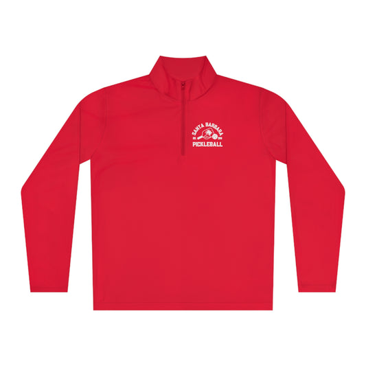 Customize my Ladie’s Moisture Wicking SPF 40 - 1/4 Zip Unisex. Add name to back