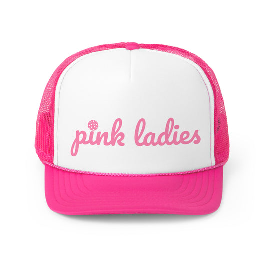 Pink Ladies Pickleball Trucker Caps