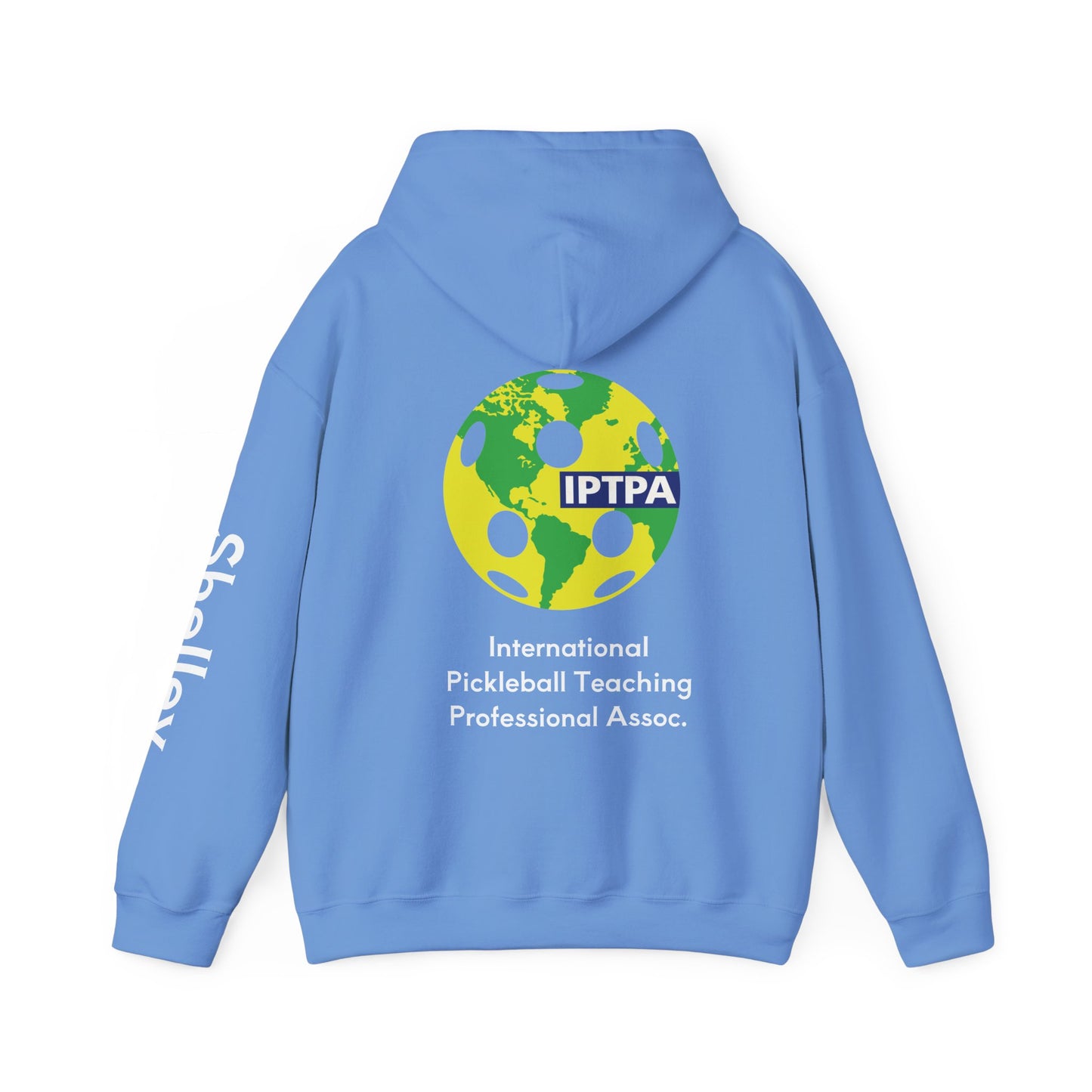 Shelley IPTPA Pickleball Unisex Hoodie - customize sleeves & left chest