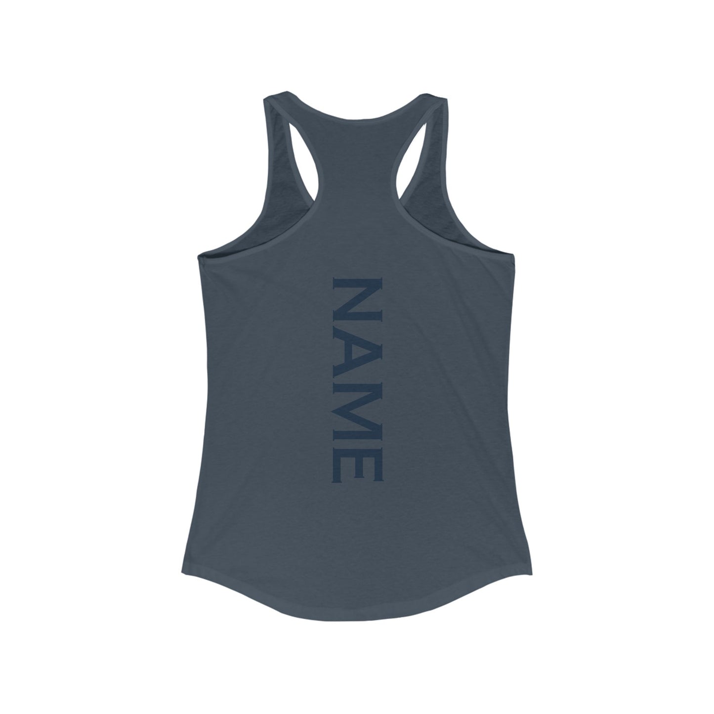 Florida Pickleball - Ideal Women's Ideal Racerback Tank 60 cotton/40 poly- Add name