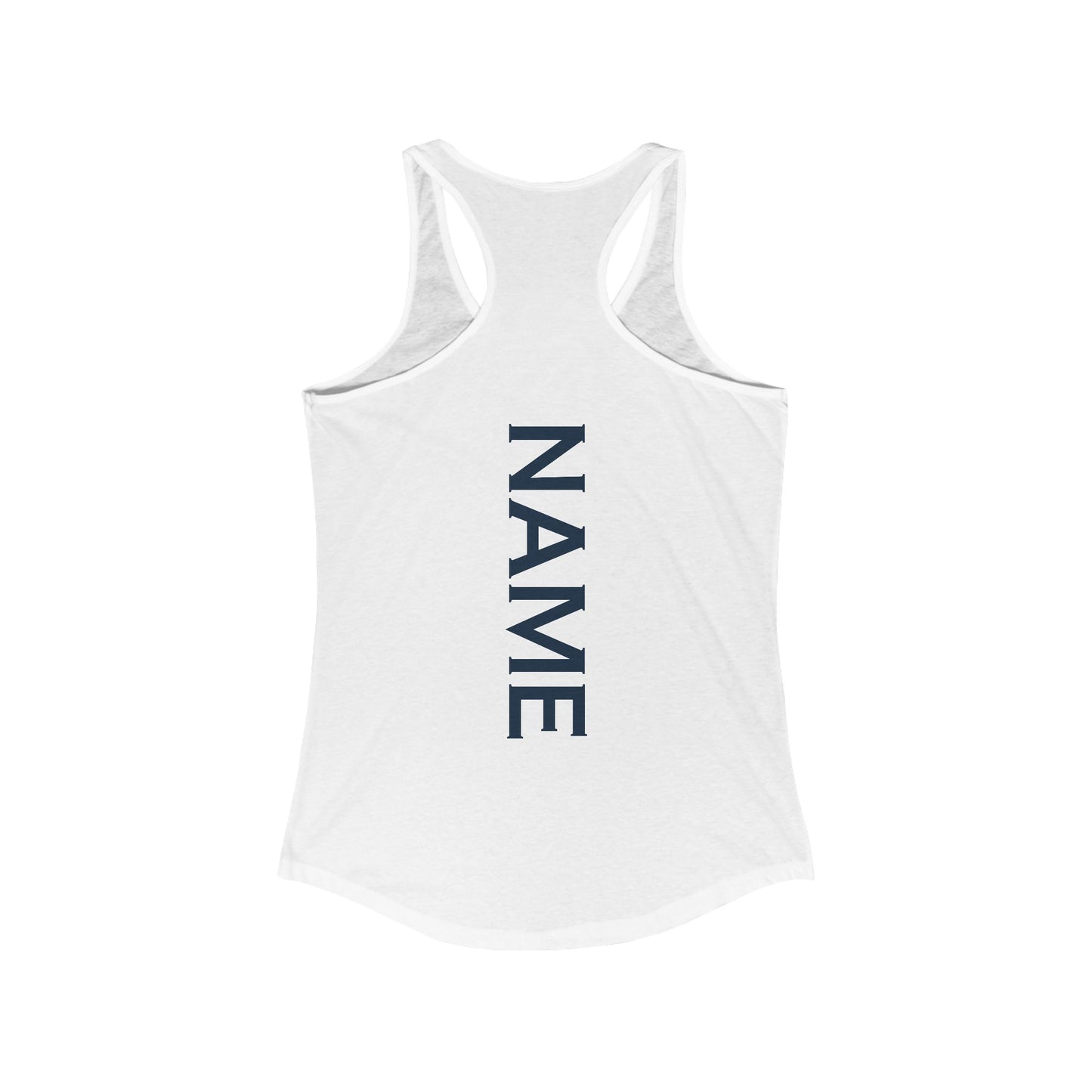Florida Pickleball - Ideal Women's Ideal Racerback Tank 60 cotton/40 poly- Add name