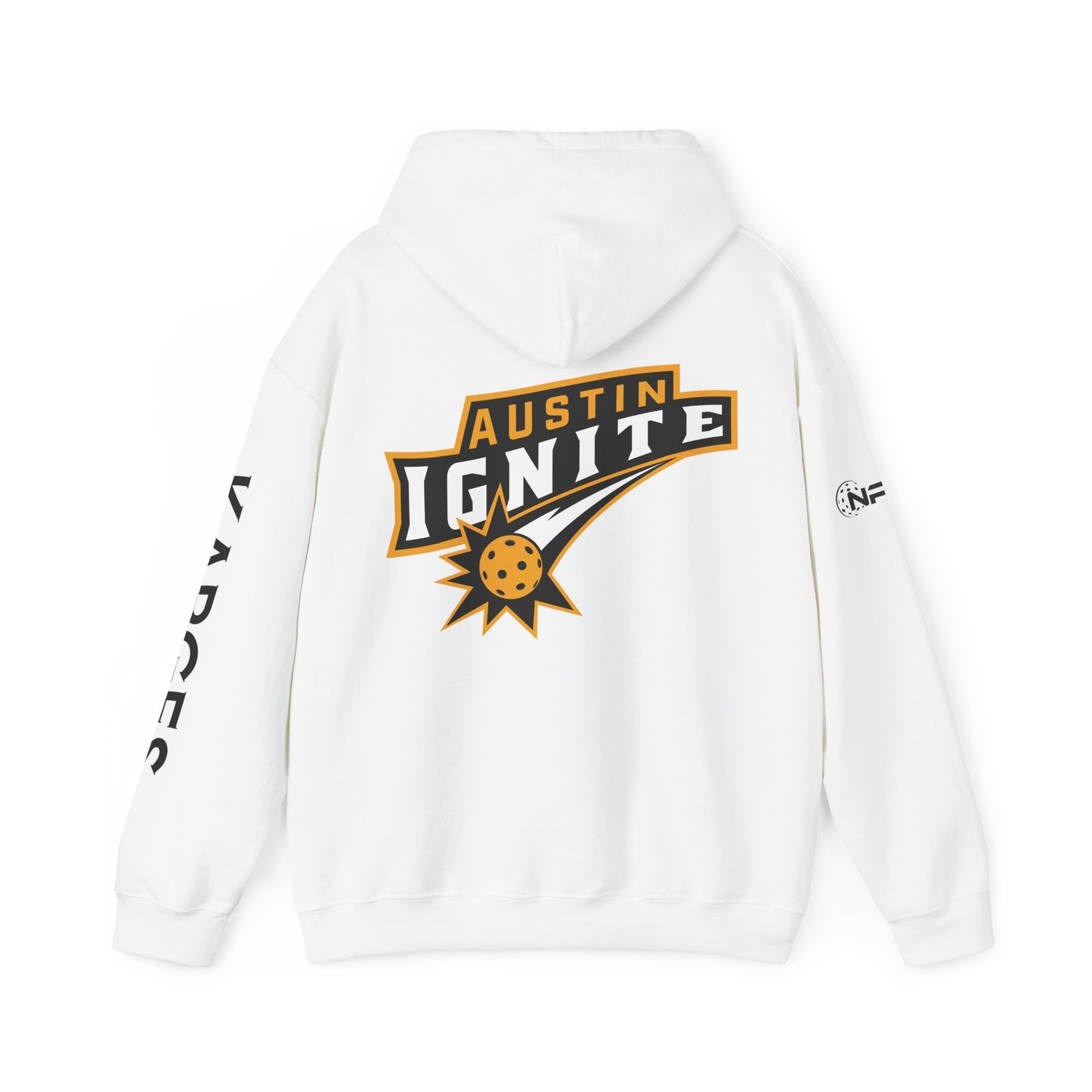 Austin Ignite NPL Team (All caps last name sleeve) Large logo back