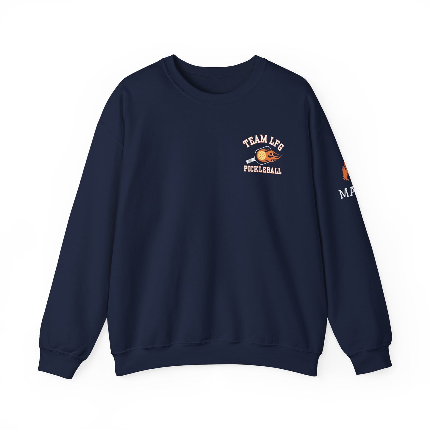 Team LFG - left chest logo - Unisex Heavy Blend™ Crew - customize sleeve