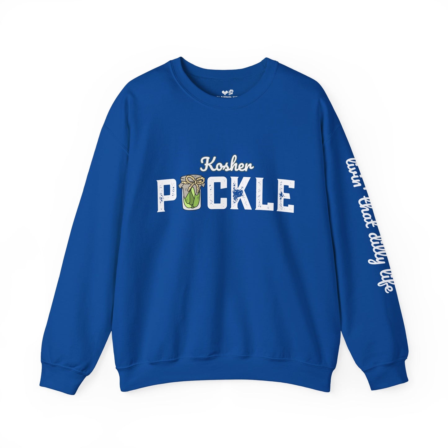 PICKLE Kosher Crew 50/50 Plush/Unisex - can customize sleeve w/ name