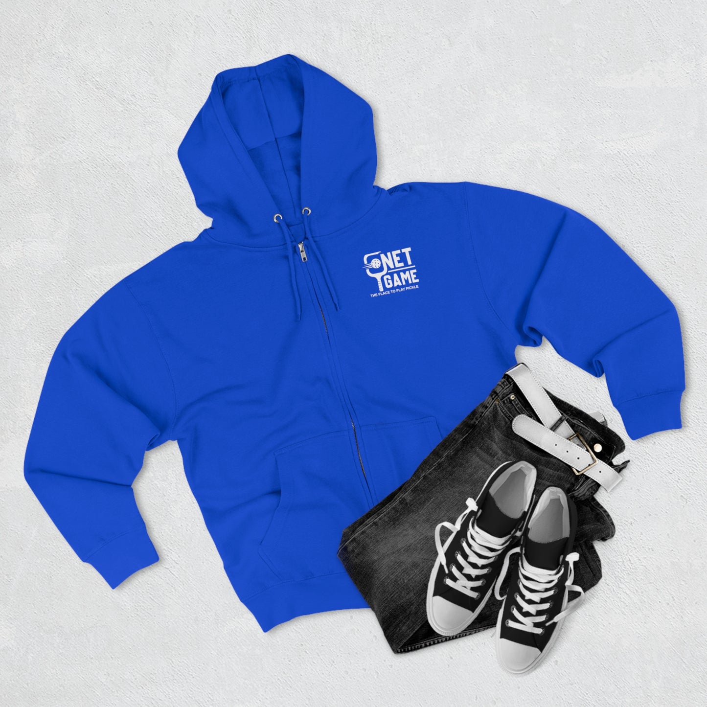 Net Game Zip Up - Unisex Premium Full Zip Hoodie