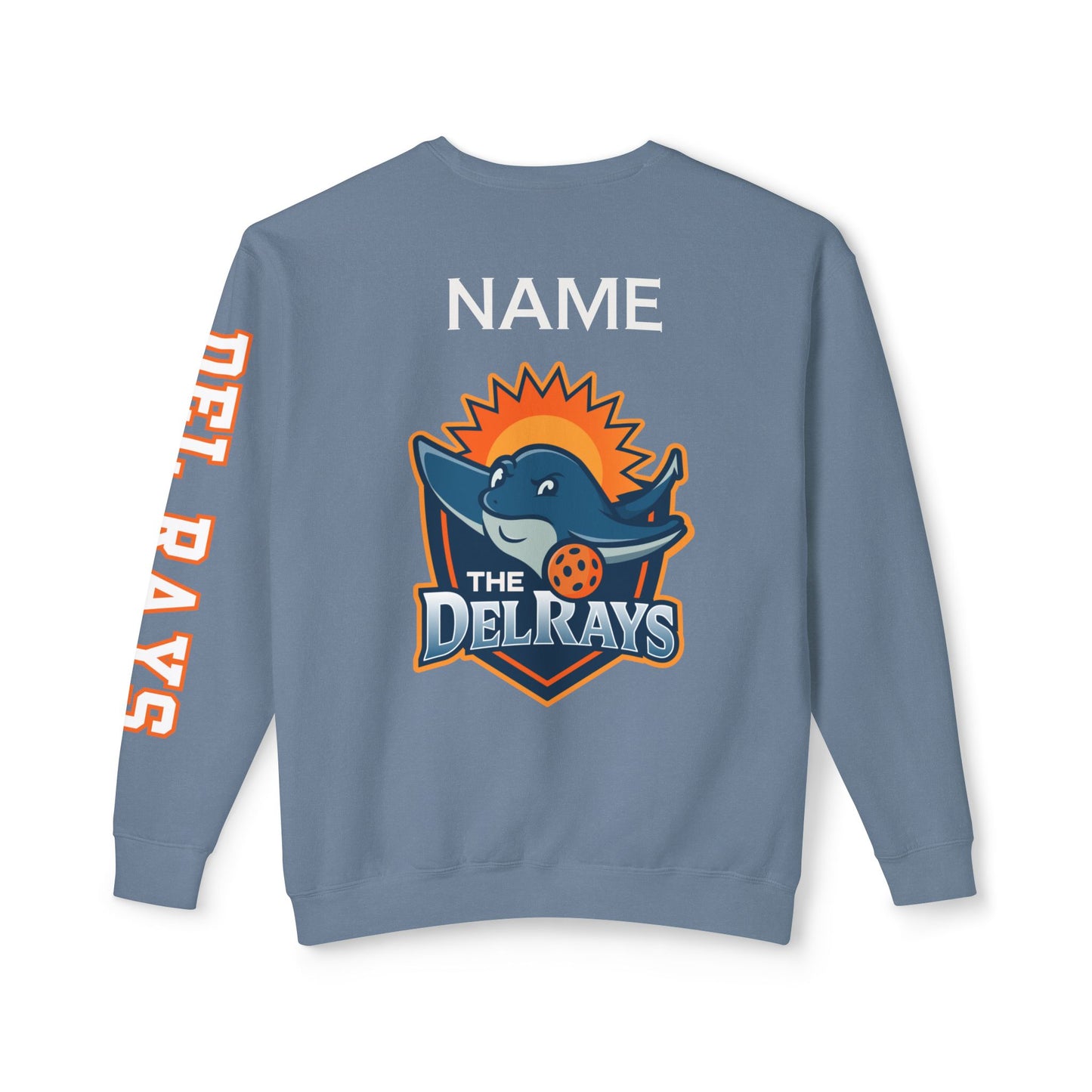The Del Rays Unisex Extra Lightweight 100% Cotton Crew - Add Name