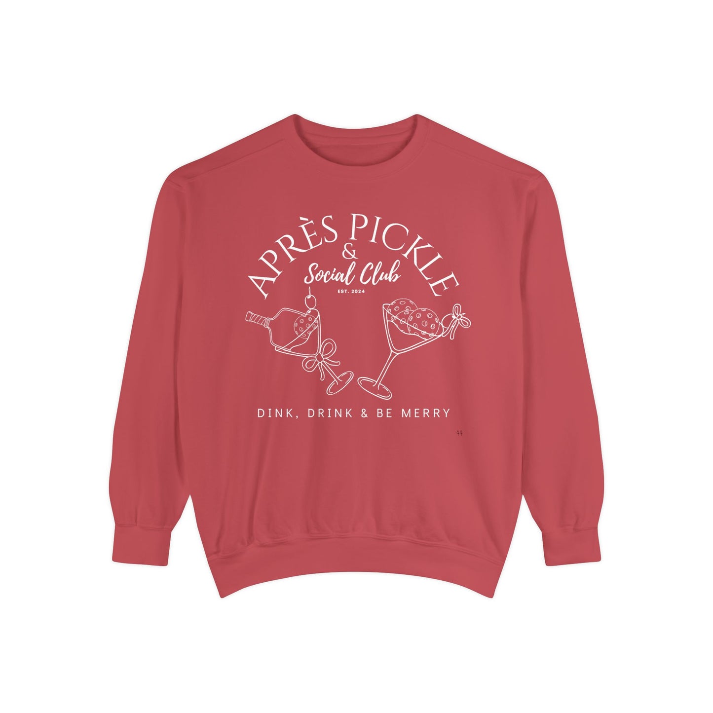 Vintage Apre’s Pickle & Social Club Garment-Dyed Crew (80% cotton/20 poly) Medium weight, Unisex
