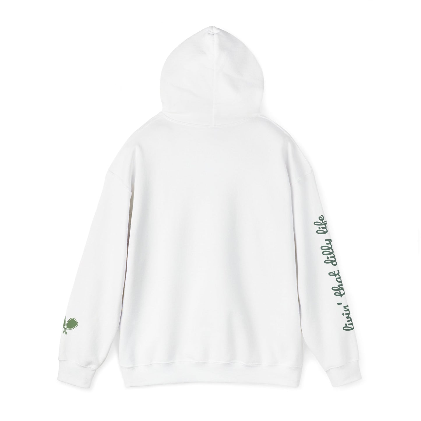 Kosher Pickleball Hoodie - Unisex Heavy Blend™ GREEN print Customize back free - add in instructions
