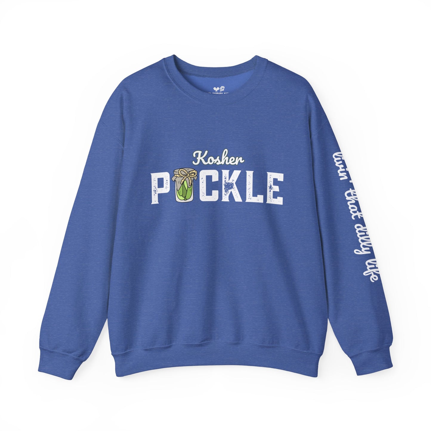 PICKLE Kosher Crew 50/50 Plush/Unisex - can customize sleeve w/ name