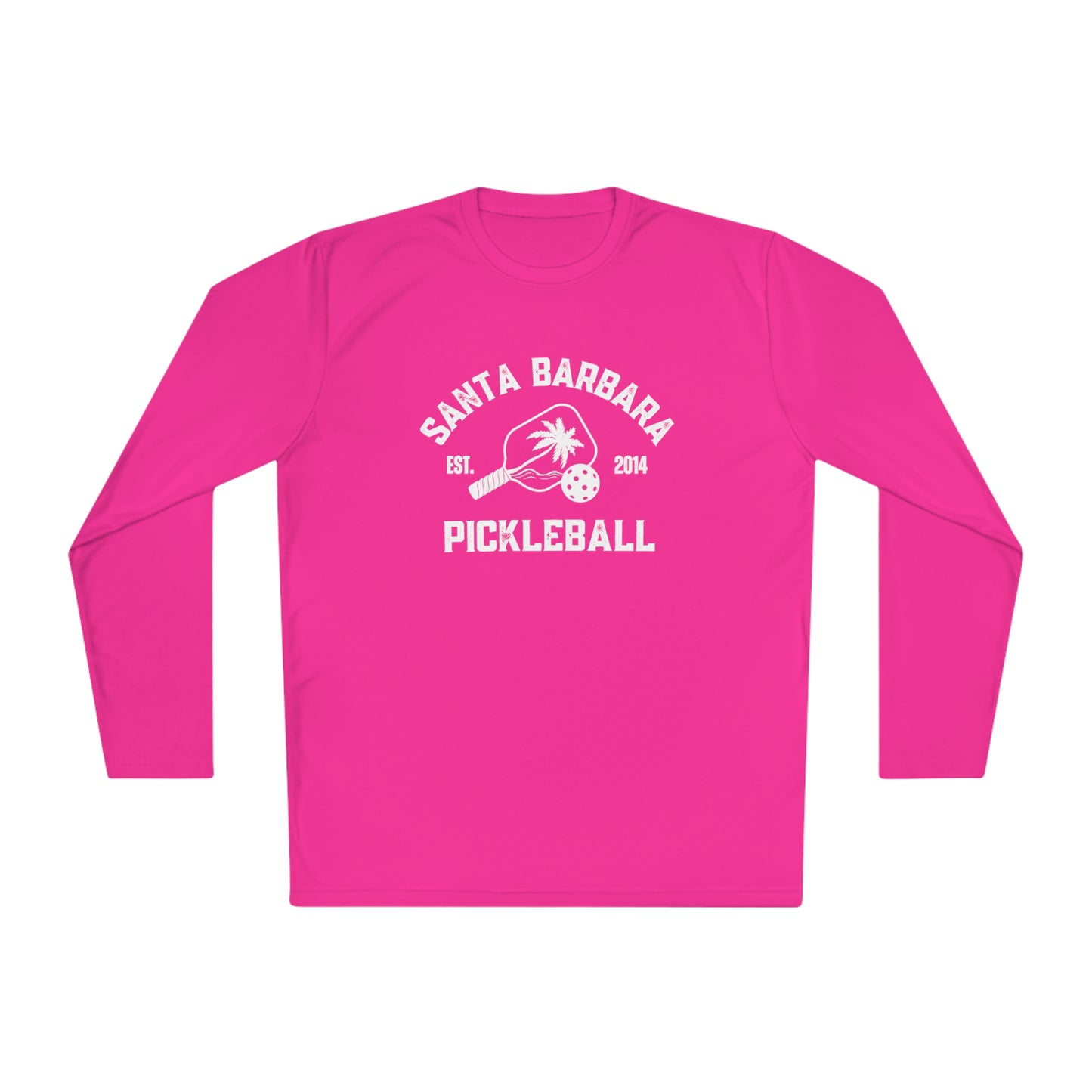 Santa Barbara Pickleball - Unisex Moisture Wicking SPF 40, Lightweight Long Sleeve Tee