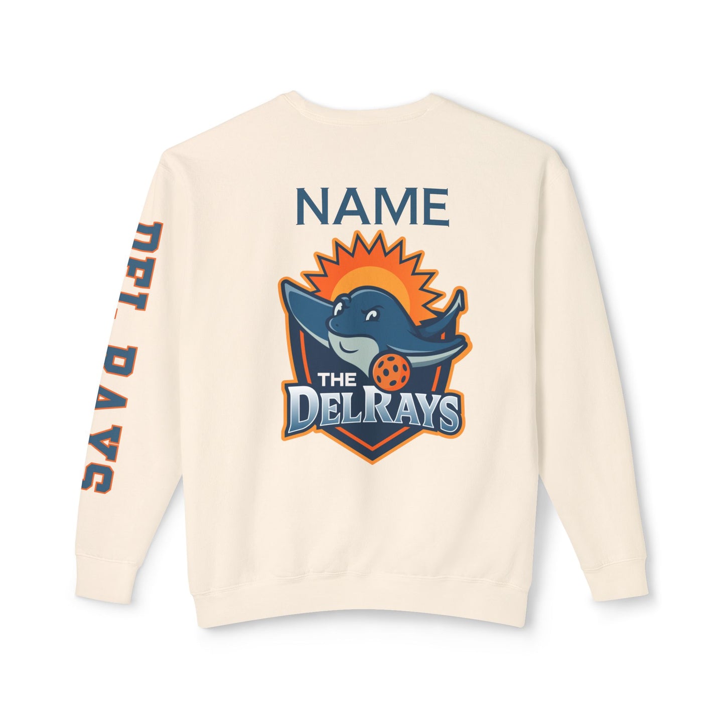 The Del Rays Unisex Extra Lightweight 100% Cotton Crew - Add Name