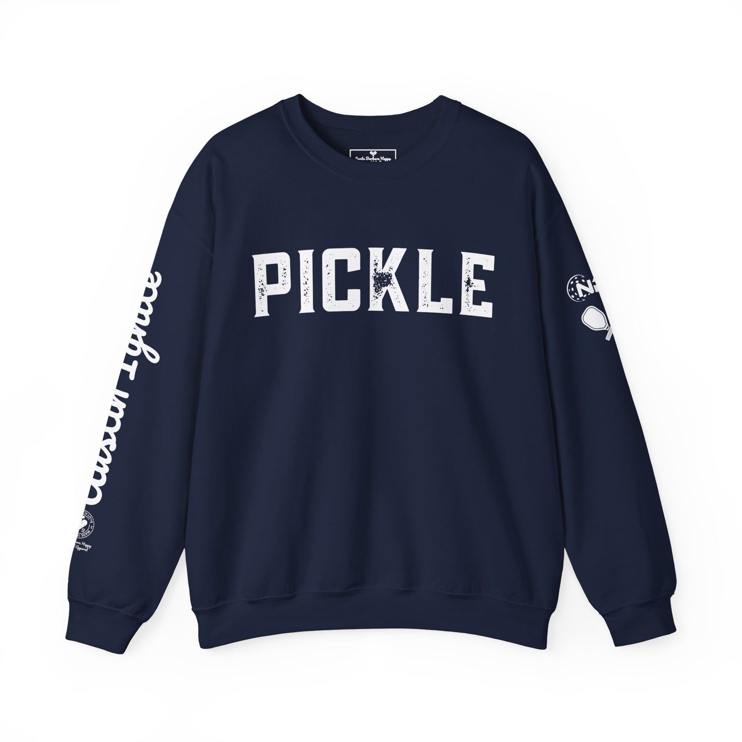 PICKLE w/ Austin Ignite NPL Team in script - custom Crew - personalize sleeve and or back