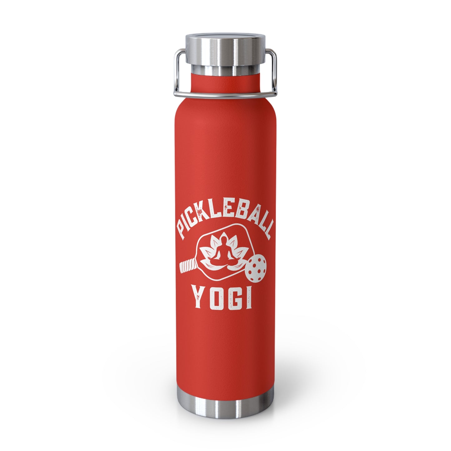 Pickleball Yogi - Copper Vacuum Insulated Bottle, 22oz