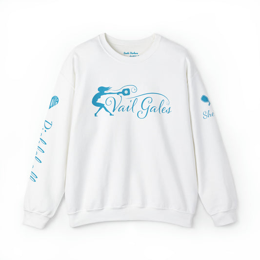 Vail Gale Pickleball Logo Crew Sweathshirt -Customize Sleeve