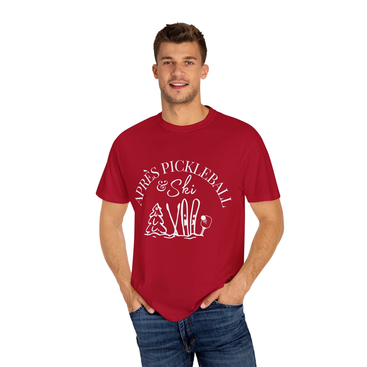 Apre’s Pickleball & Ski - Unisex Garment-Dyed T-shirt