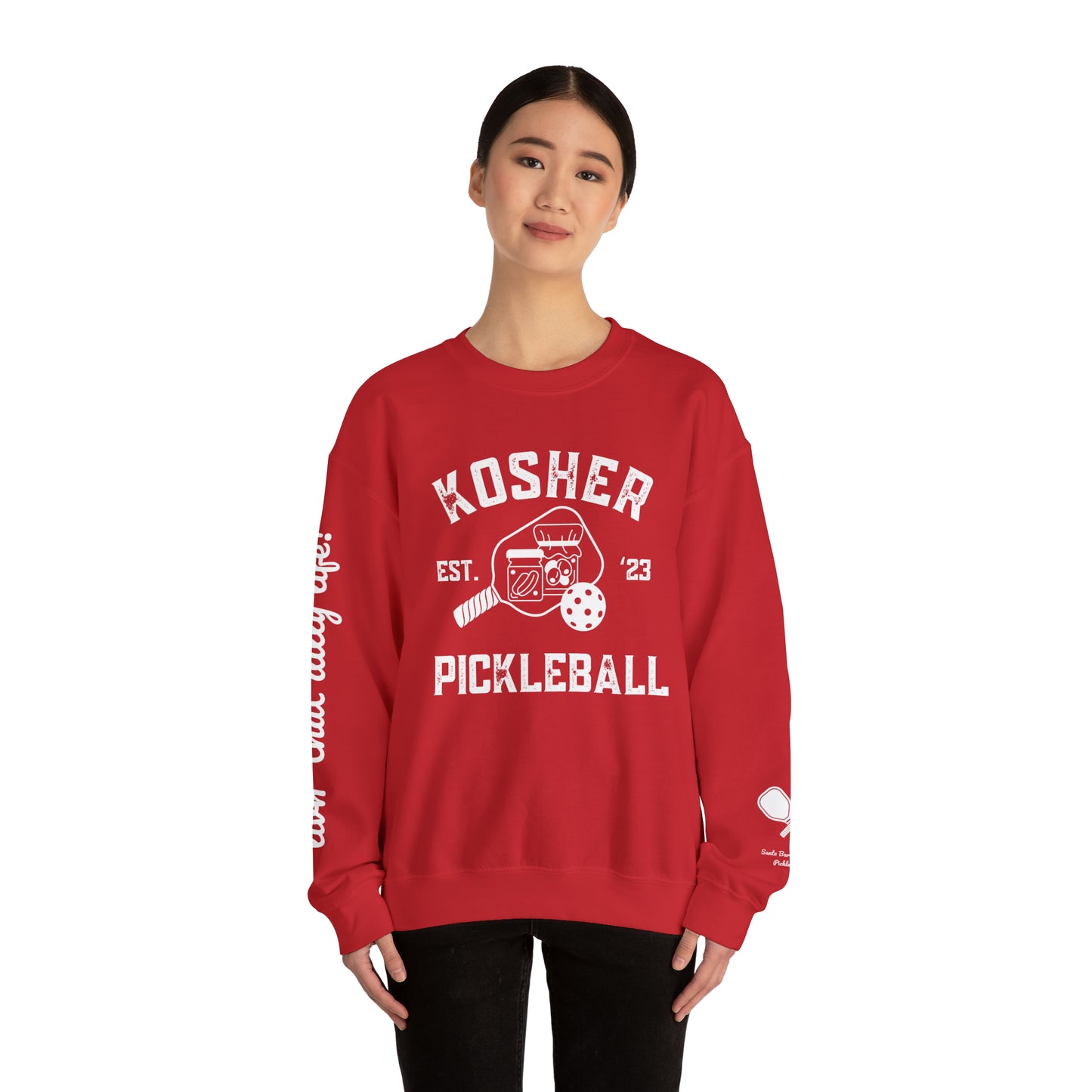 Kosher Pickleball Crew - Livin’ that dilly life! Can add your name to the sleeve please add in notes