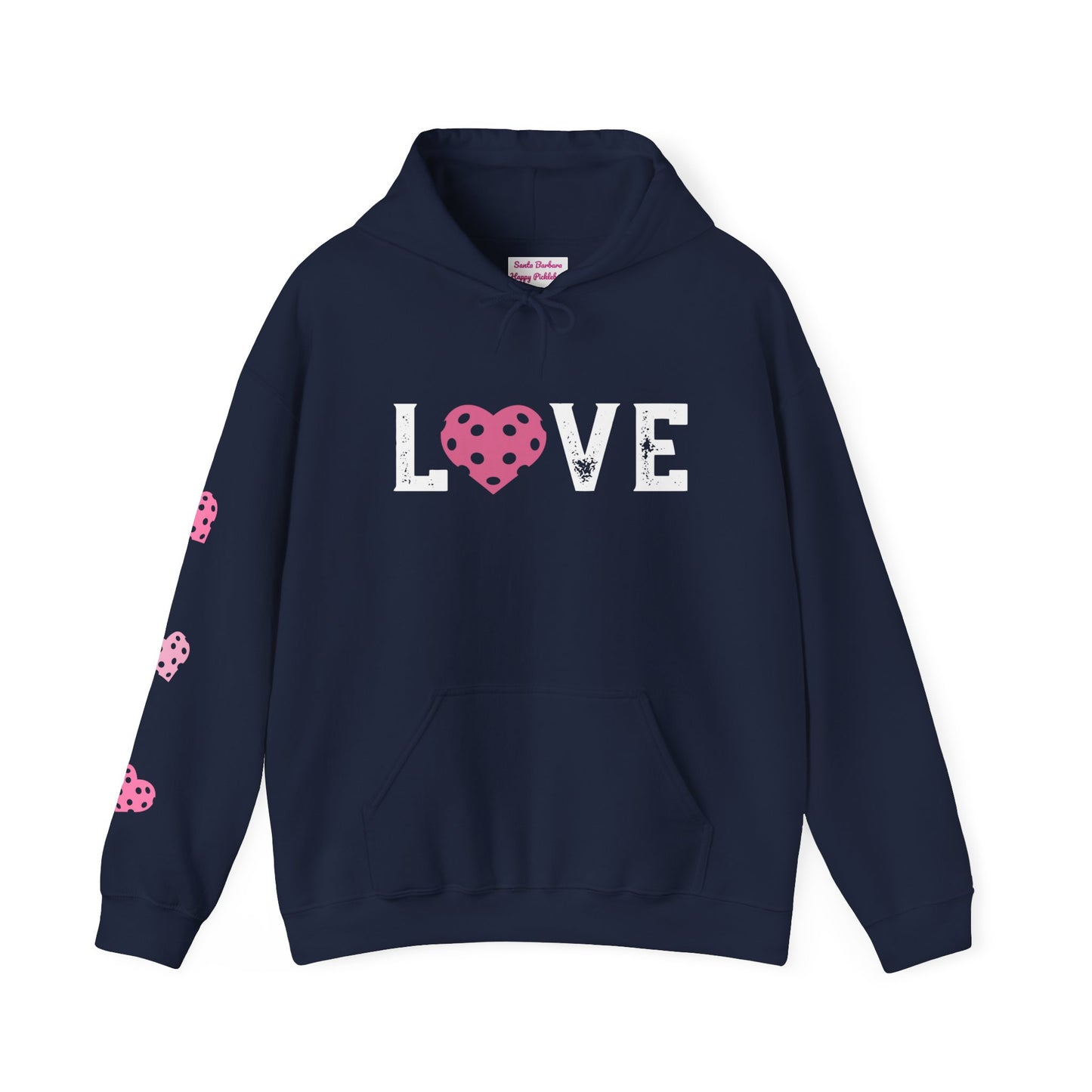 Pickleball LOVE Hoodie - can customize sleeves & back - add in notes