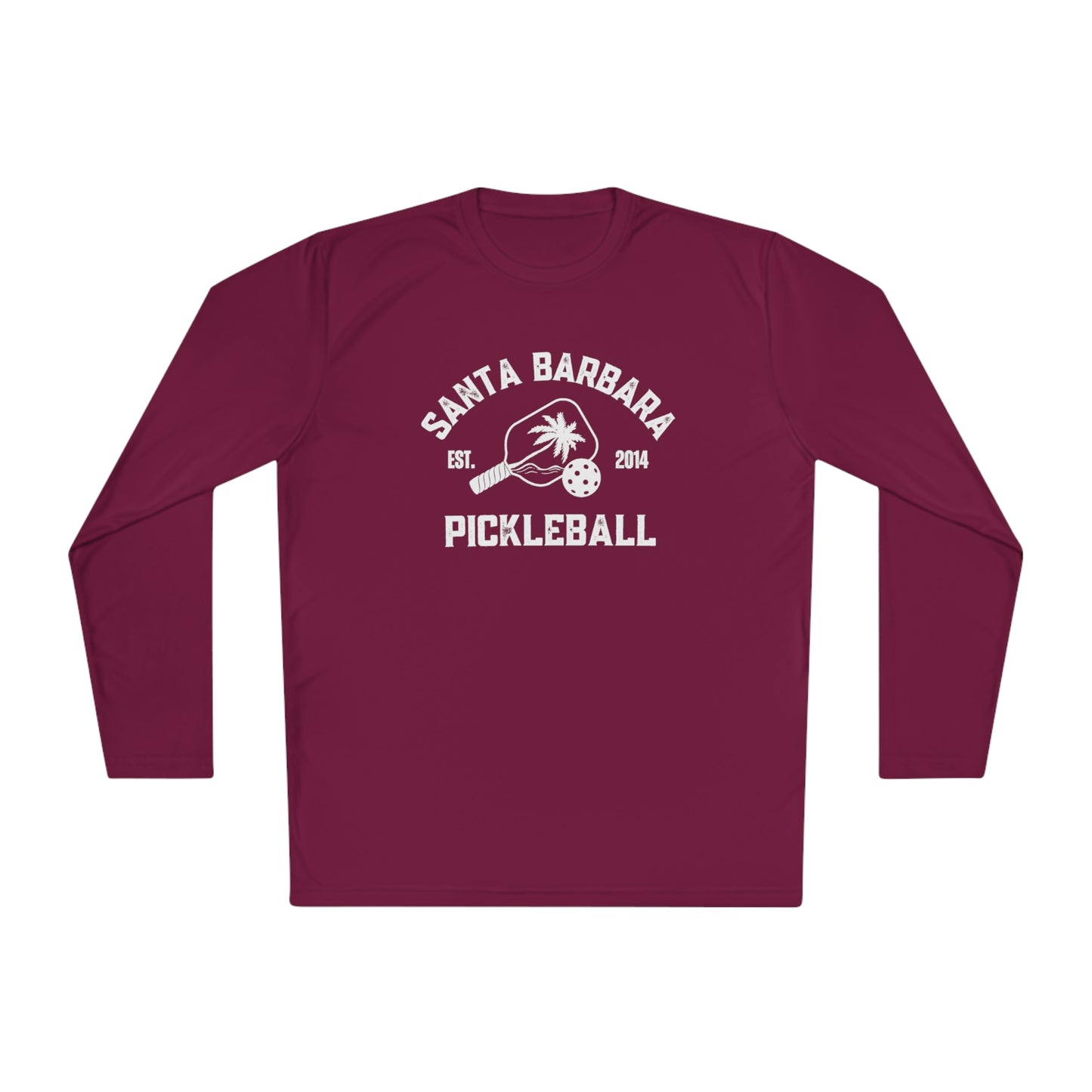 Santa Barbara Pickleball - Unisex Moisture Wicking SPF 40, Lightweight Long Sleeve Tee