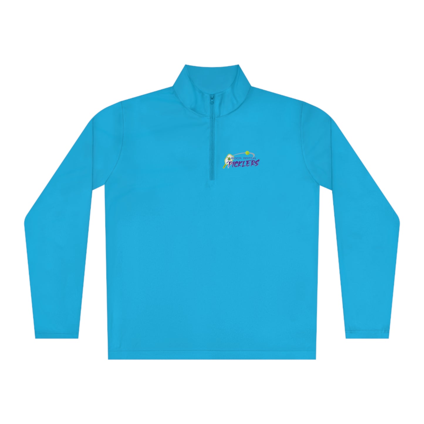 Boca Raton Picklers - NPL Team - Unisex Quarter-Zip, Moisture Wicking, SPF 40 -customize back