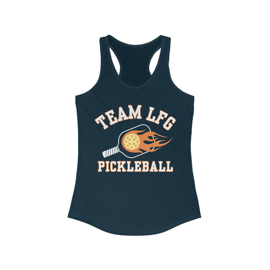 Team LFG Pickleball - customize back - Women's Ideal Racerback Tank