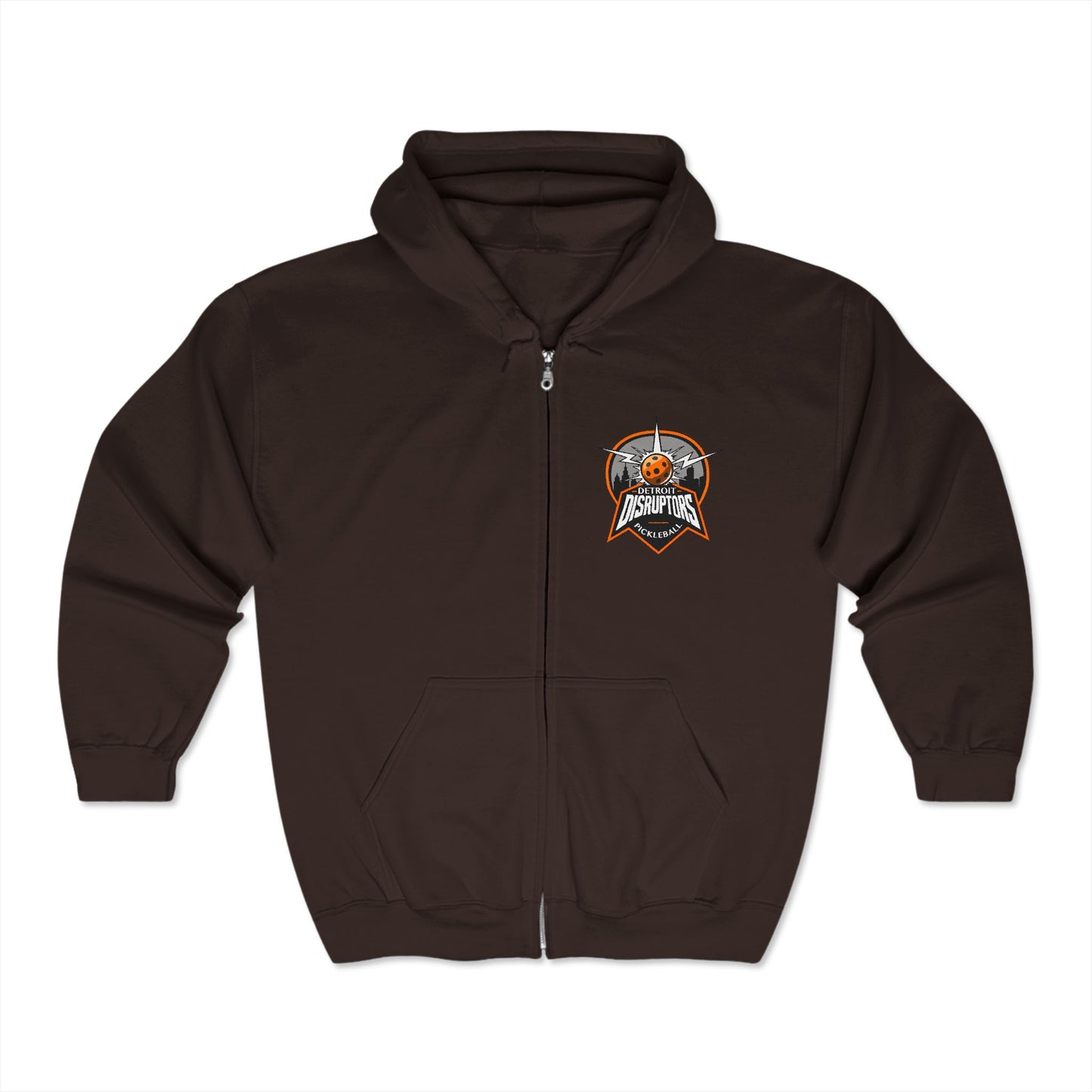Detroit Disruptors Pickleball Hoodie - Unisex Heavy Blend Full Zip Sweatshirt