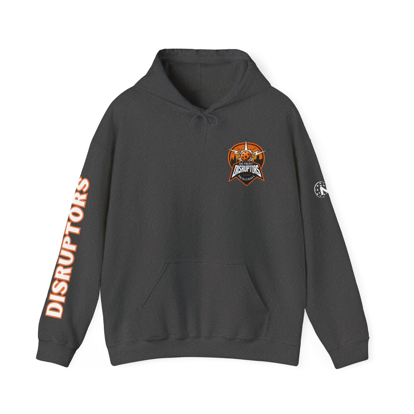 Detroit Disruptors Unisex Hoodie - Customize Sleeve or Back w/ Name - 50% cotton/poly (add in instructions)