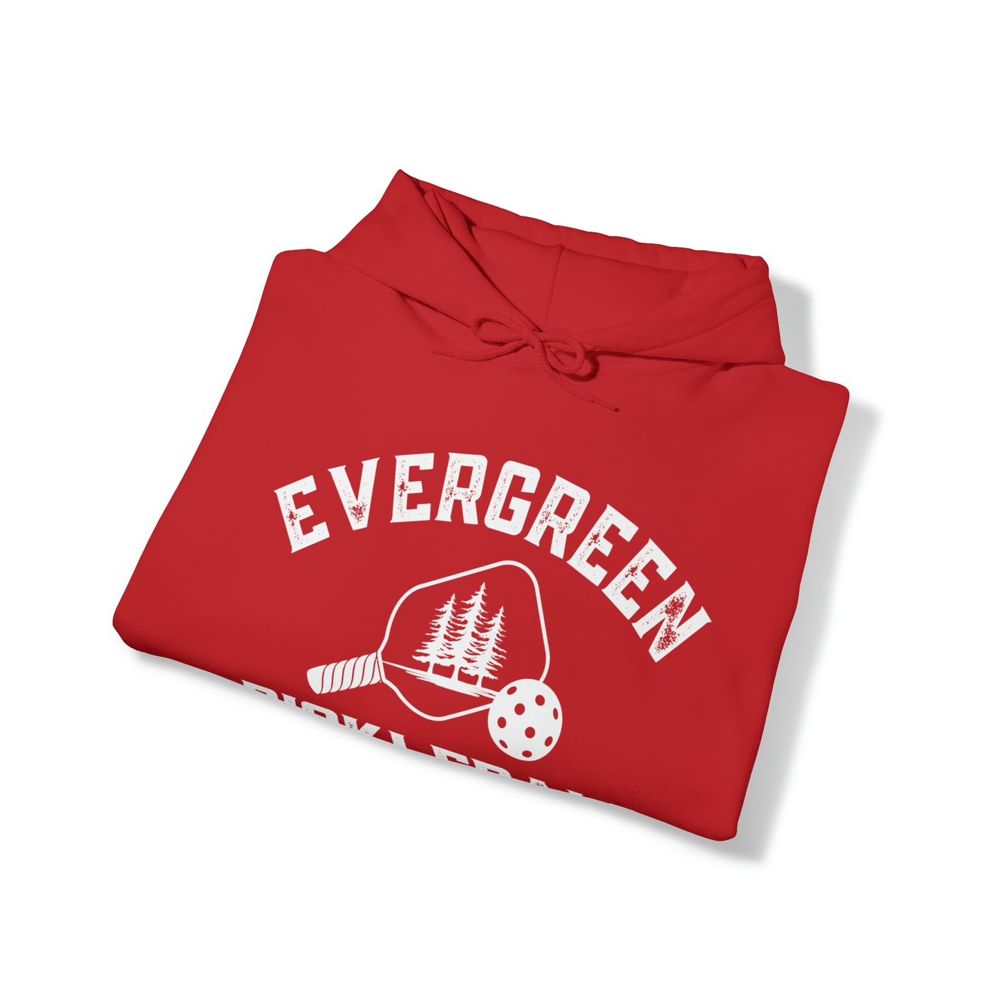 Evergreen Pickleball — Customize Me Hoodie. Add to sleeves and back! Unisex Heavy Blend™ Hooded Sweatshirt