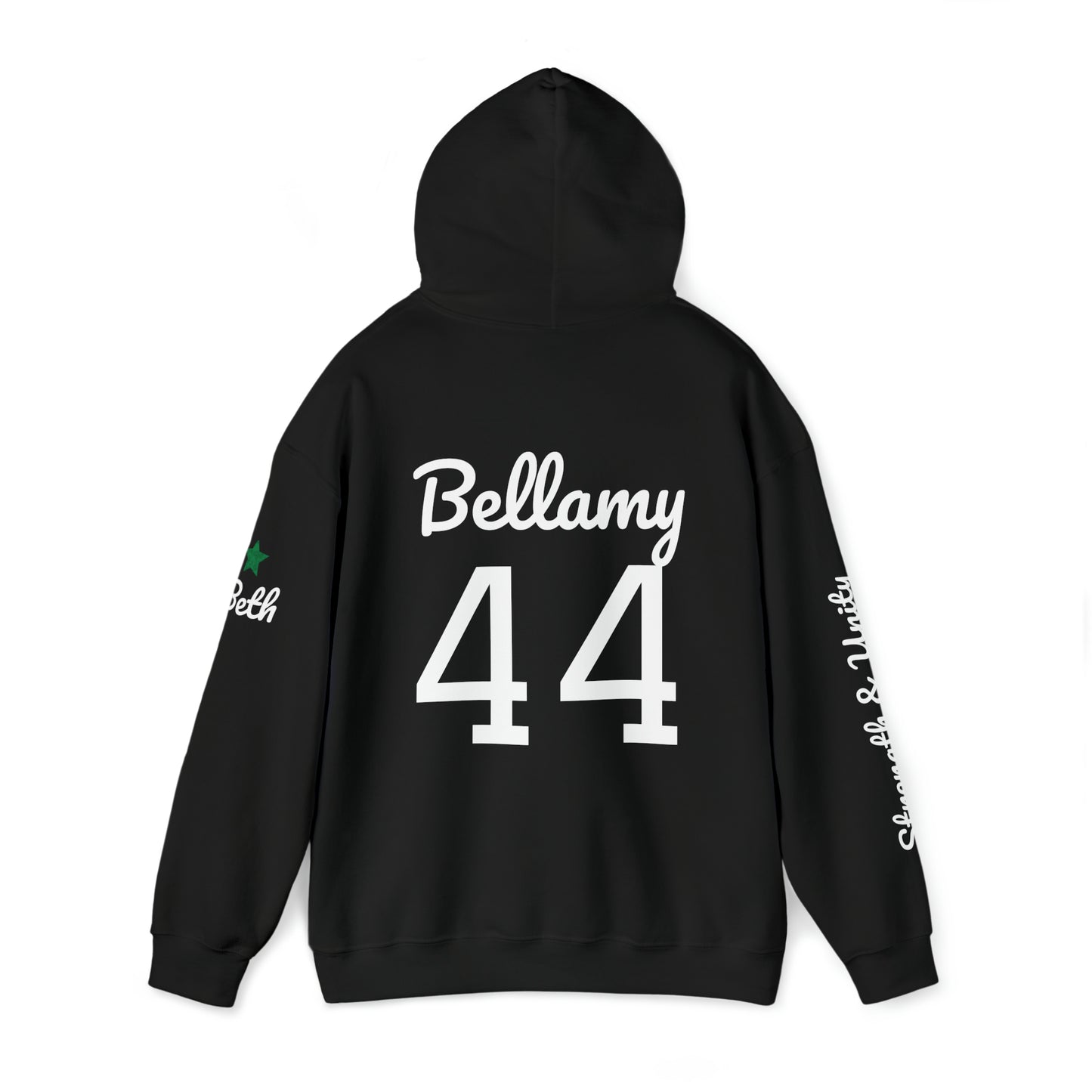 OKC Punishers Hoodie w/ Stars Green Letters - customize sleeve & back