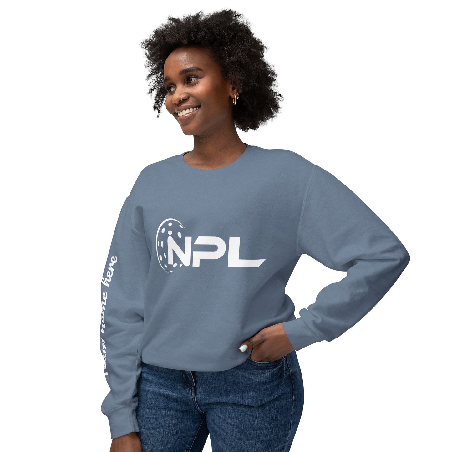 NPL Customize Any Side Unisex Lightweight Garment Dyed Crew