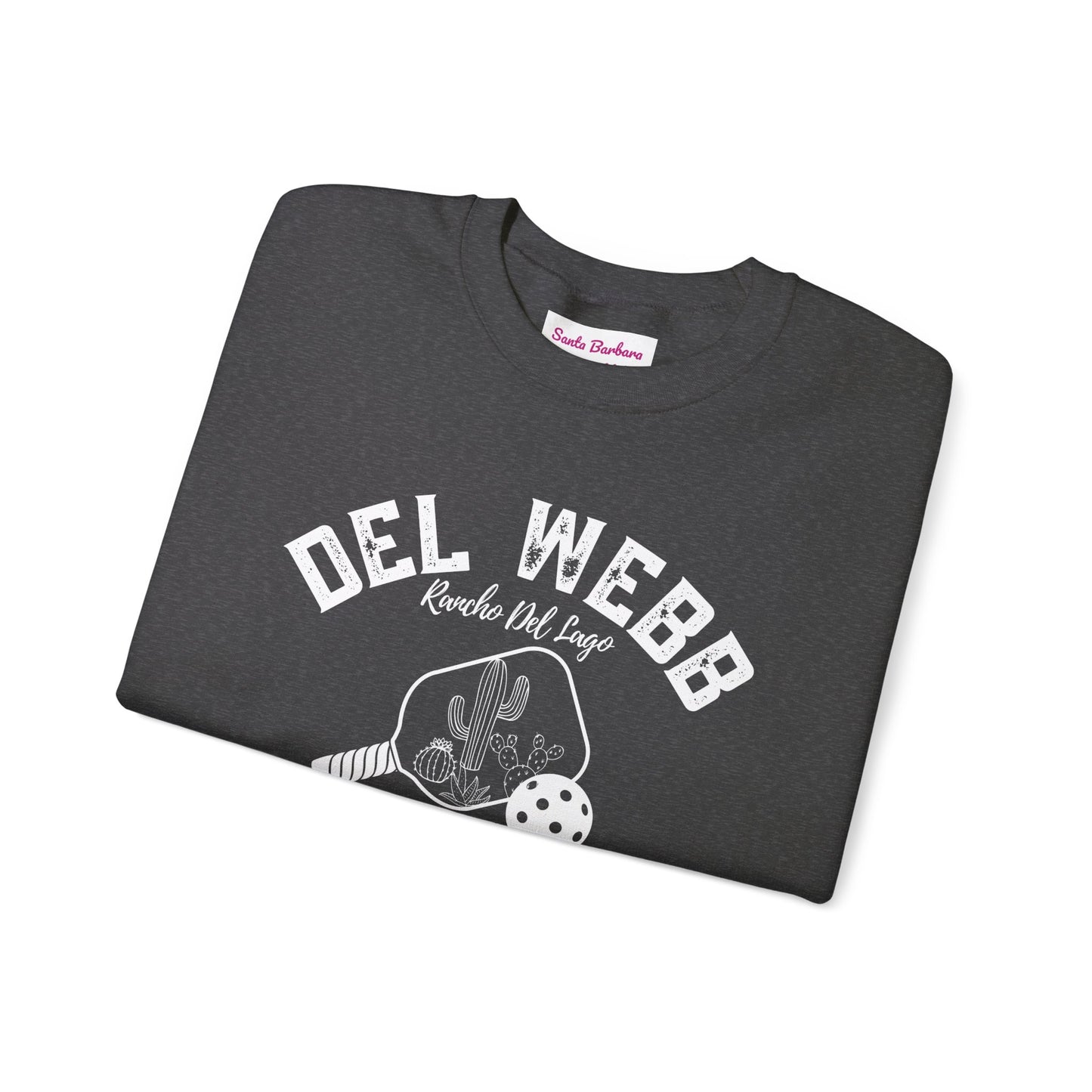 Copy of Del Webb Pickleball Beachy Style - Dink in the Desert - Unisex Crew -ca add name to sleeve with paddles