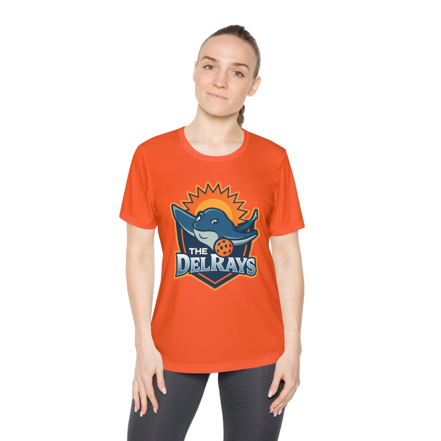 The Del Rays Ladies SPF 40 Sprt Tek Competitor Tee - Add name