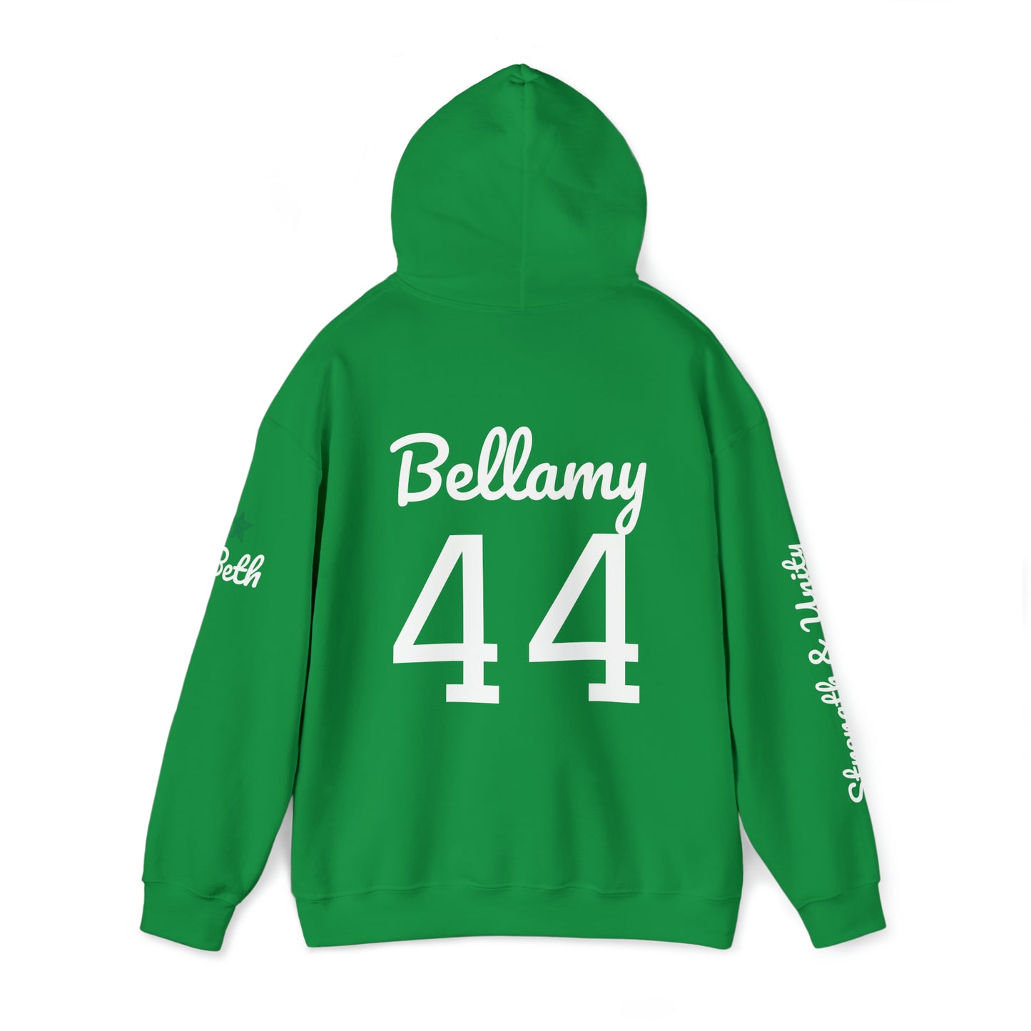 OKC Punishers Hoodie w/ Stars Green Letters - customize sleeve & back