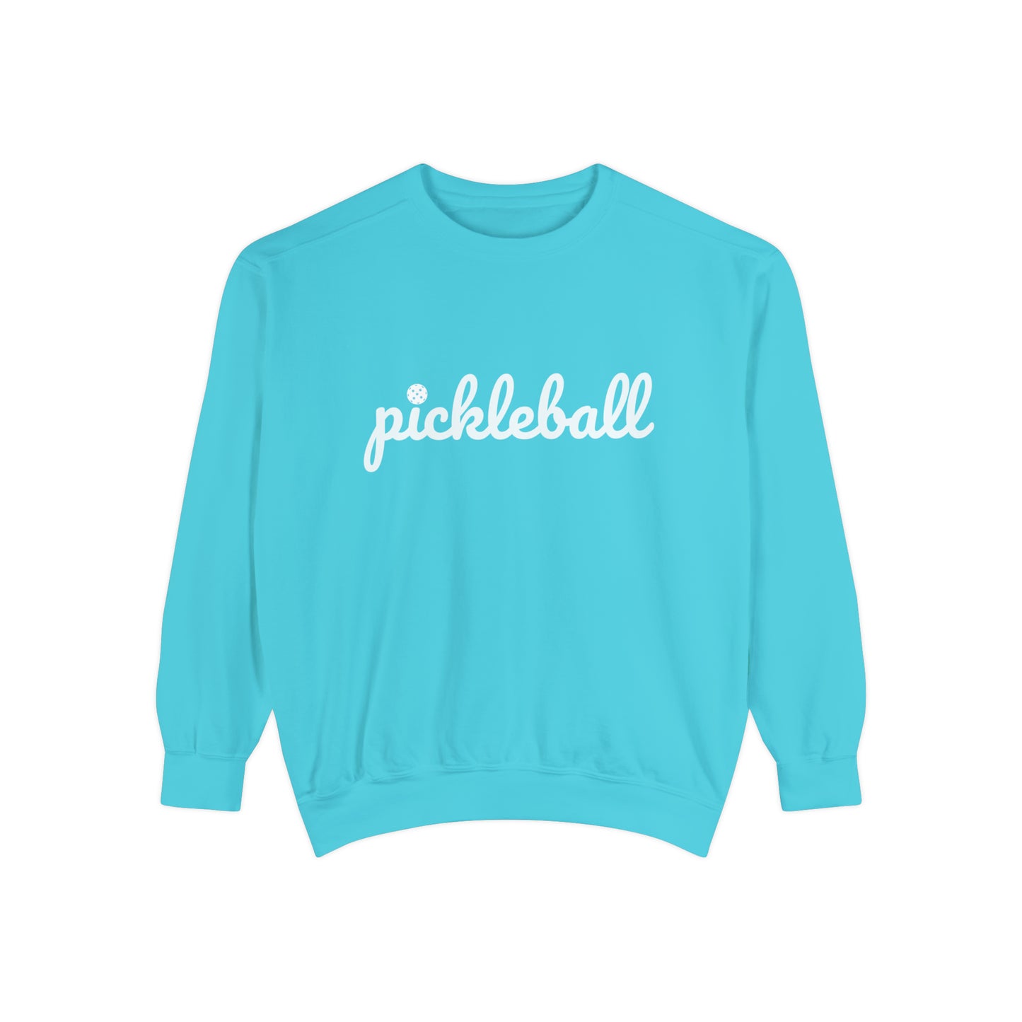 Kara’s Pickleball Script w/ Ball - unisex garment dyed crew. - Comfort Colors