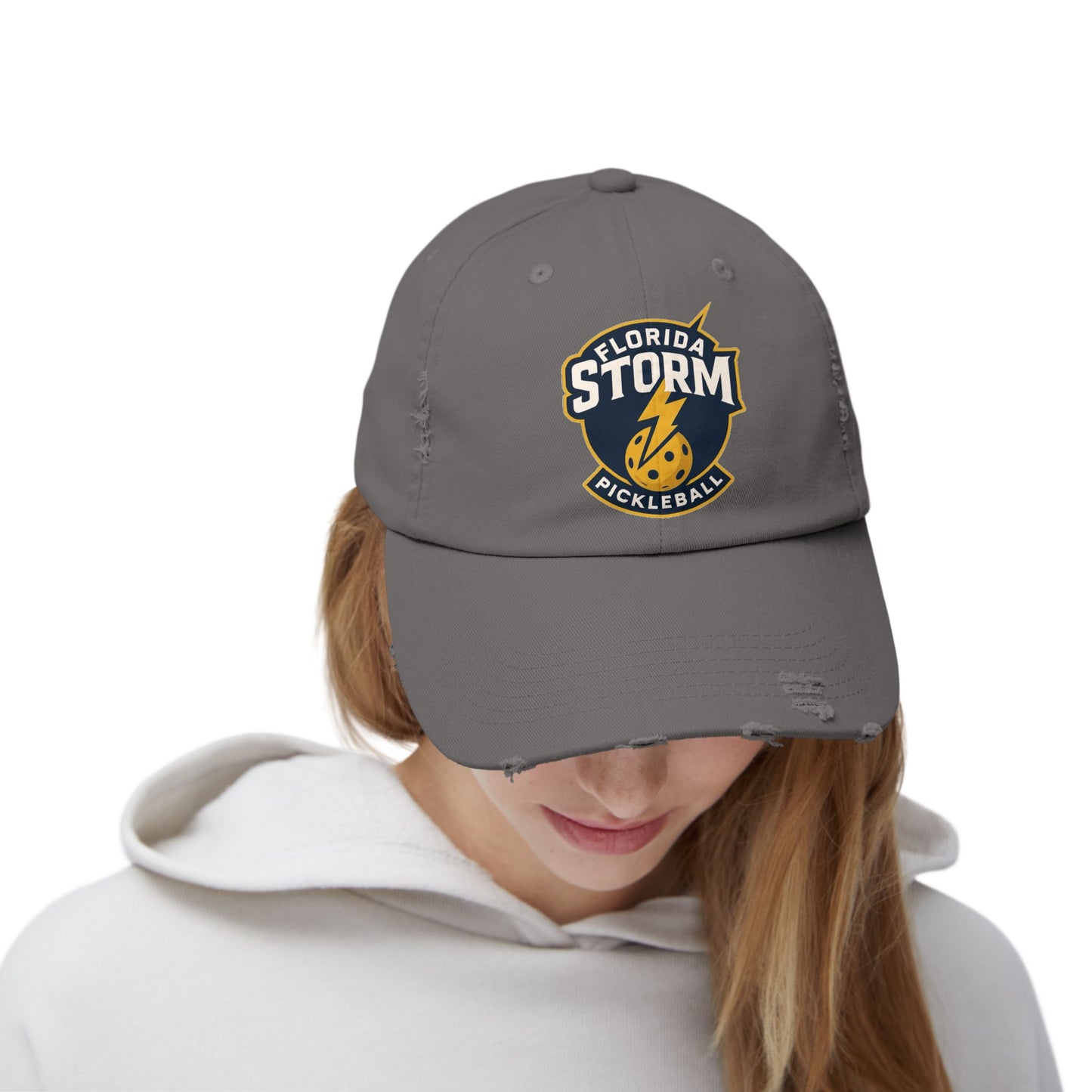 Florida Storm Unisex Distressed Hat - Printed large logo