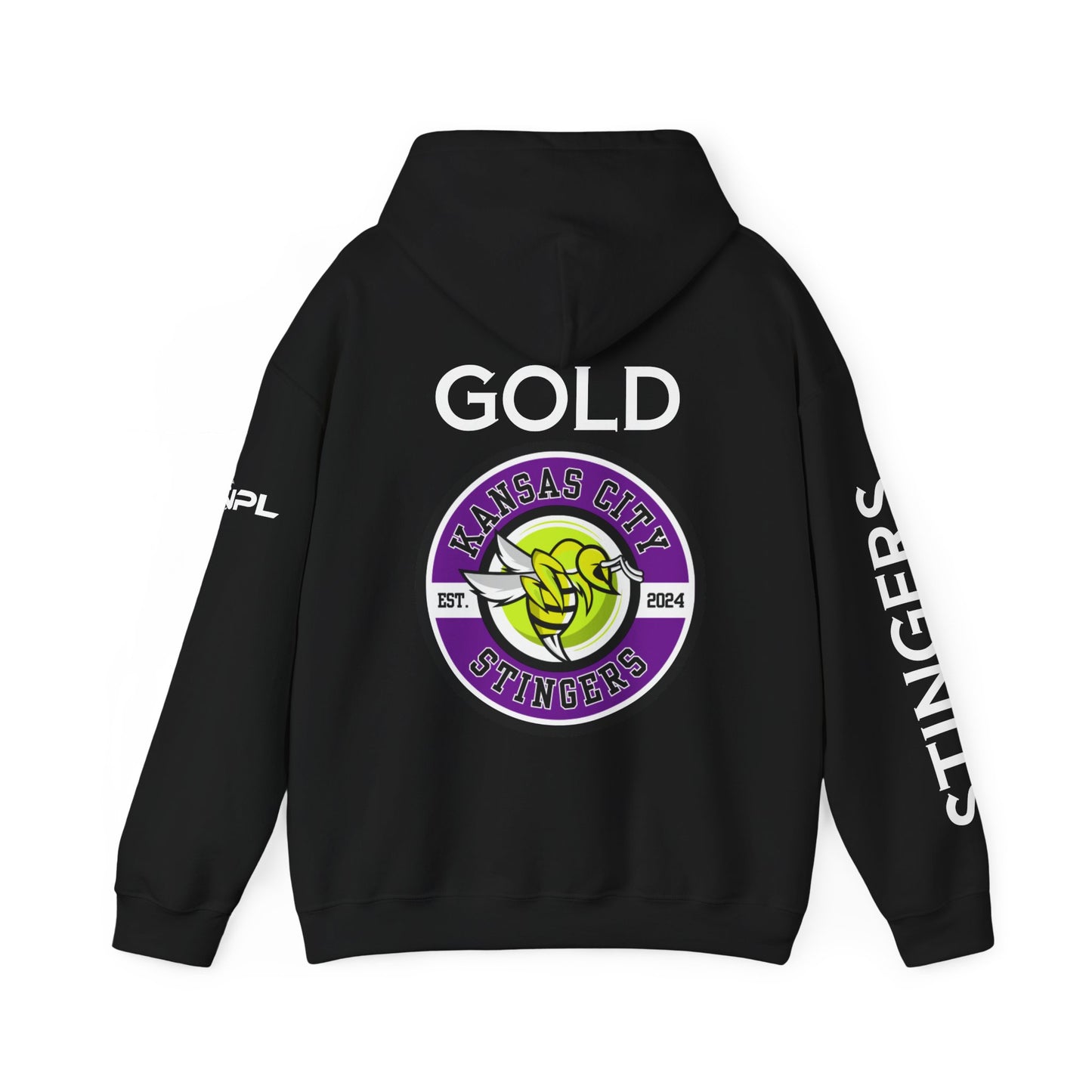 GOLD Kansas City Stingers - Customize Back - Unisex 50/50 Hoodie