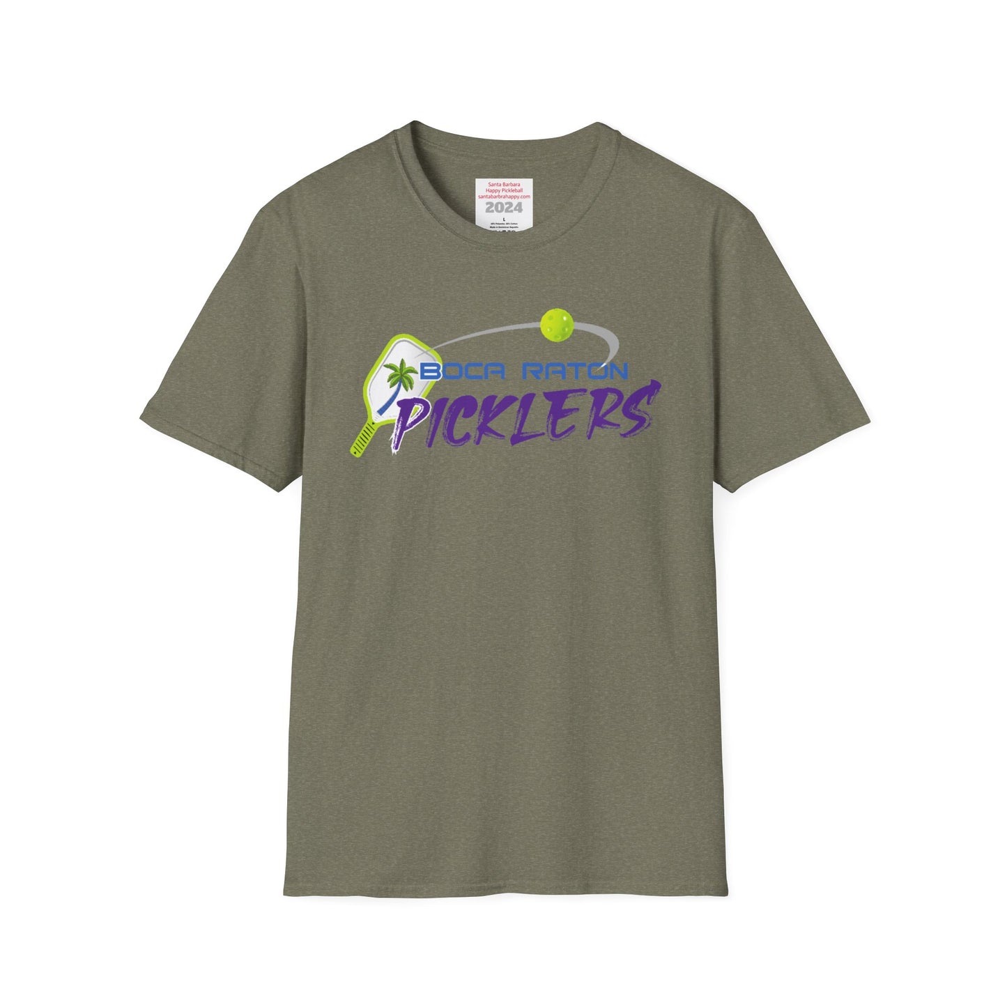 Boca Raton Picklers NPL Team - Unisex 100% cotton soft style T - can customize back