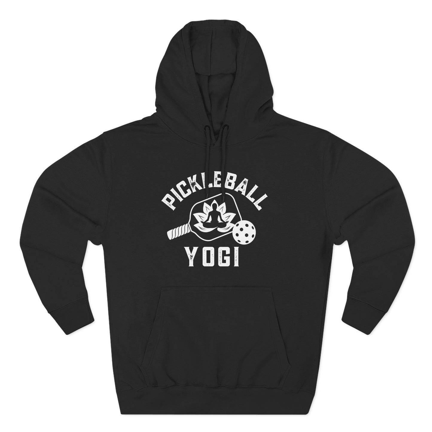 Pickleball Yogi Fleece Hoodie - Perfect for Athletes and Yoga Lovers