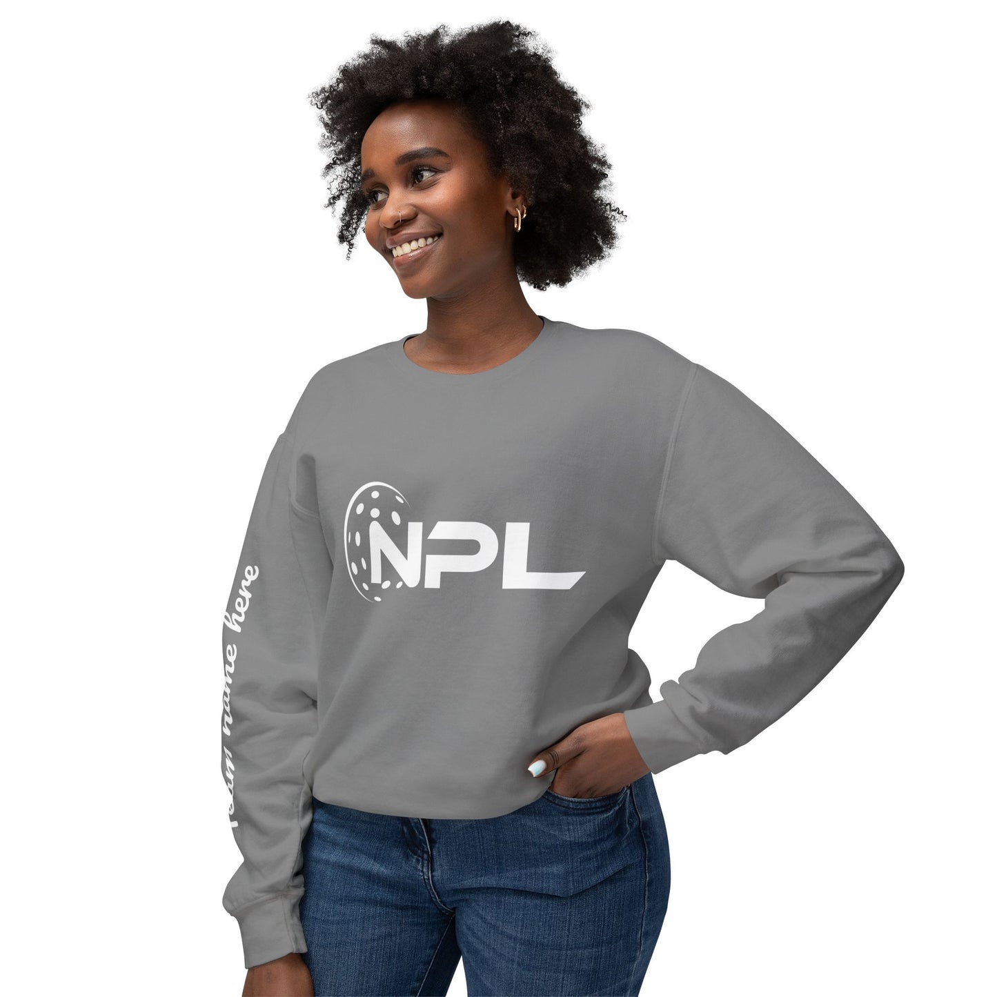 NPL Customize Any Side Unisex Lightweight Garment Dyed Crew