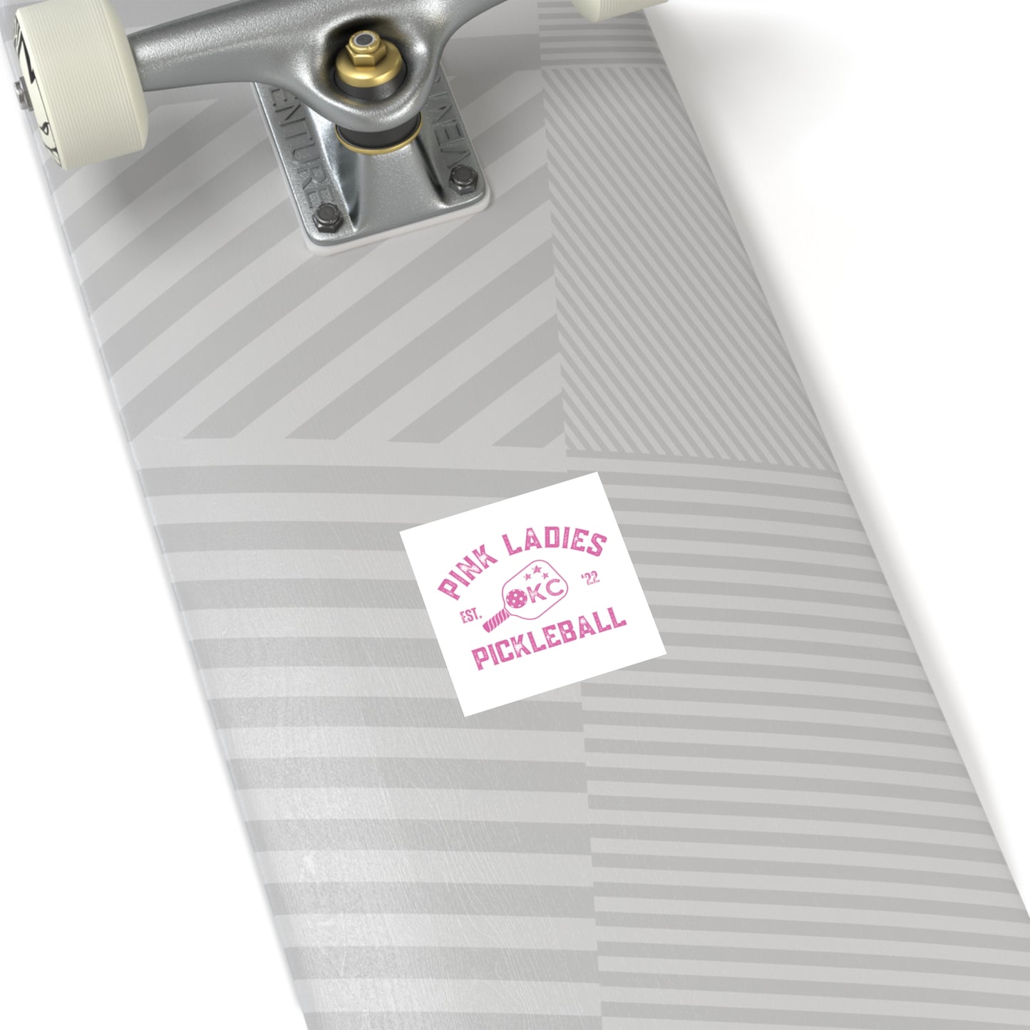Pink Ladies Pickleball Square Stickers, Indoor\Outdoor