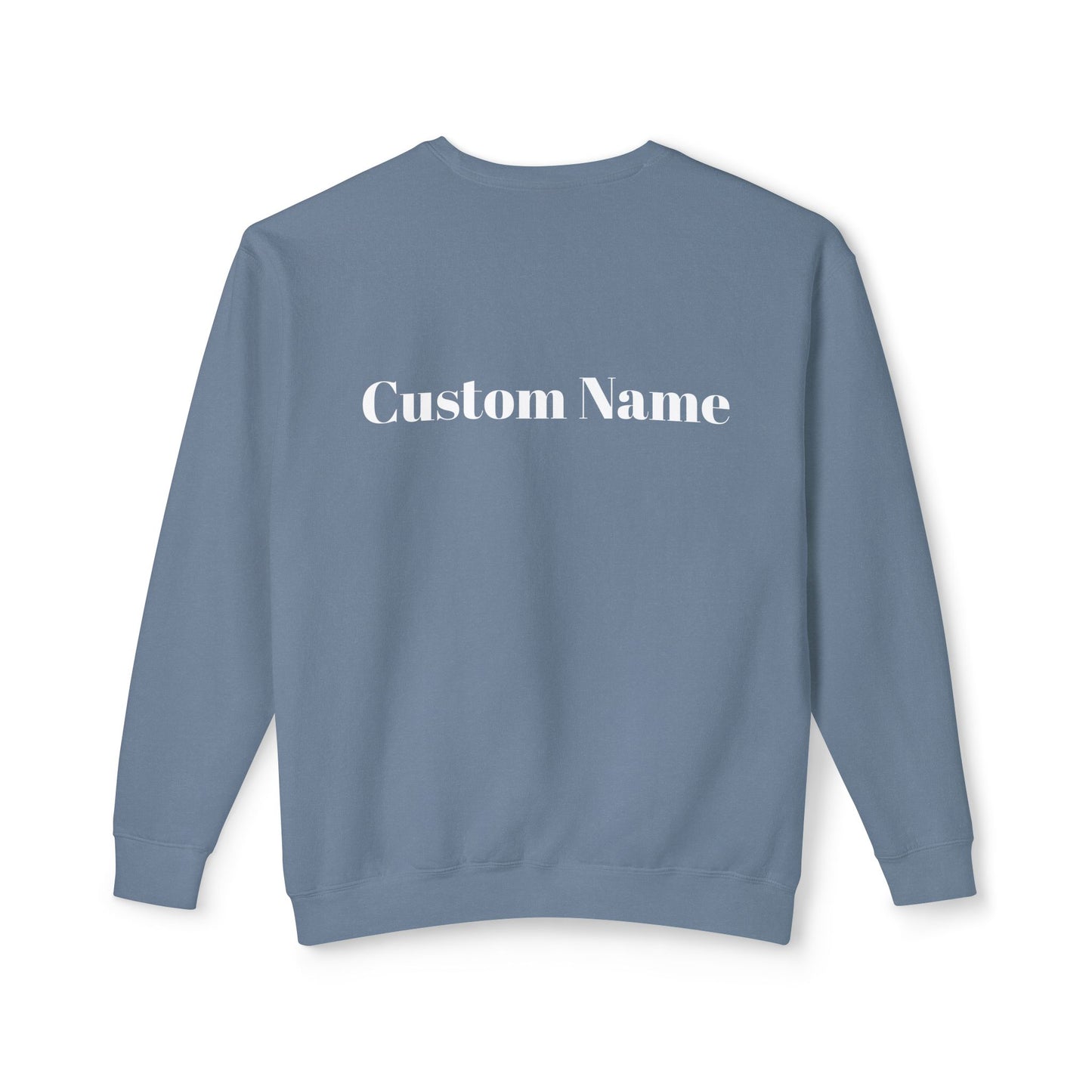 Tucson Pickleball Unisex Lightweight Garment Dyed Crewneck Sweatshirt. Can customize back or sleeve