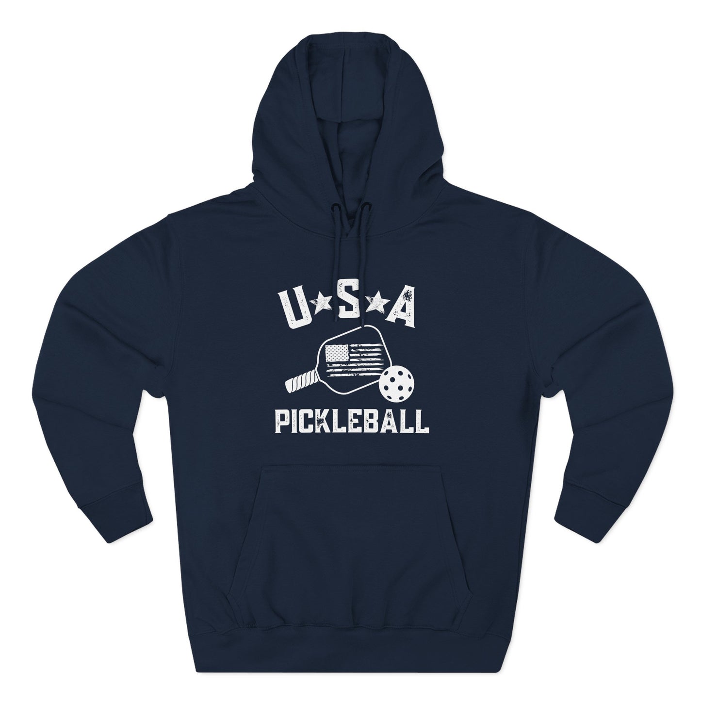 USA Three-Panel Fleece Hoodie | Perfect for Relaxing, Seasonal Gifting, Casual Outings, Unisex Style, Stay Warm