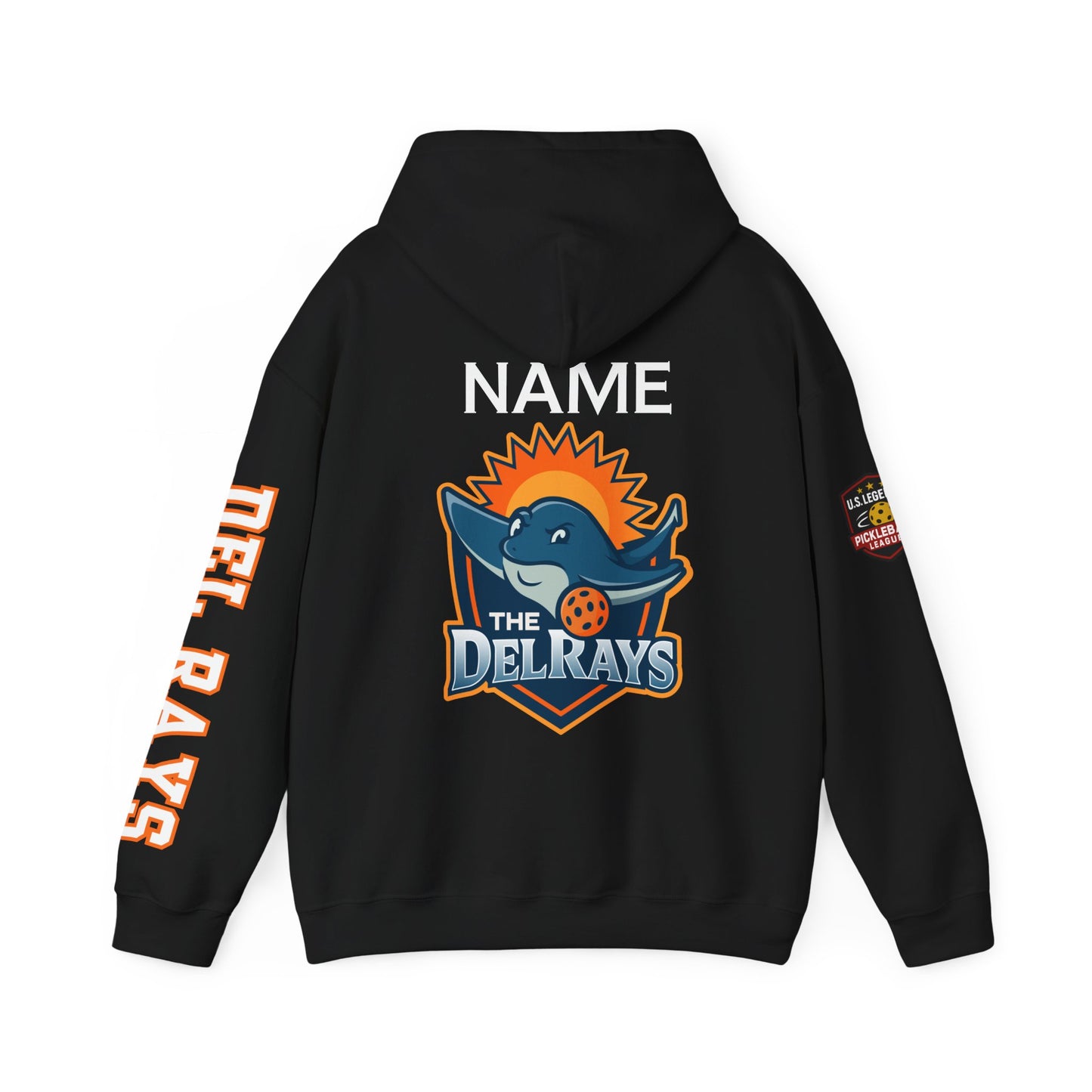 The Del Raysl Unisex Hoodie - Add name - optional US Legends logo sleeve