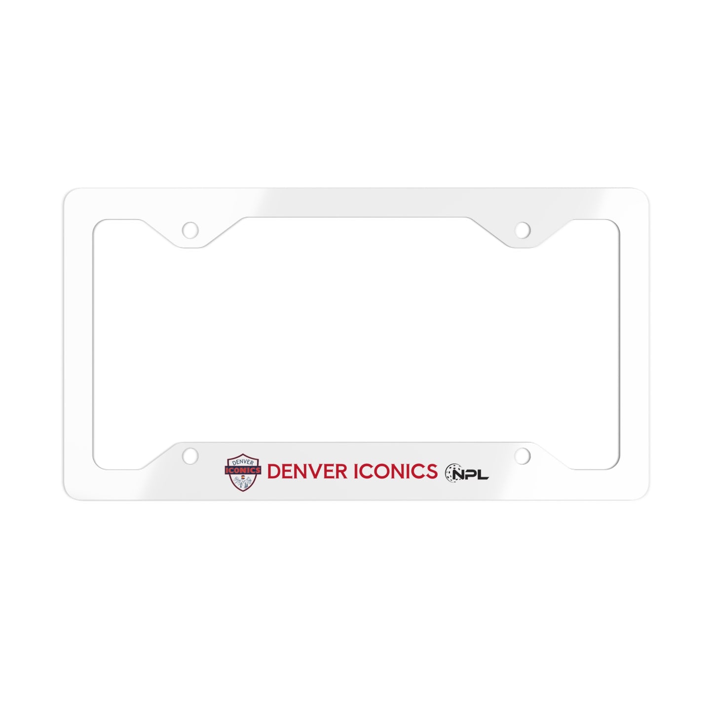 Denver Iconics Metal License Plate Frame