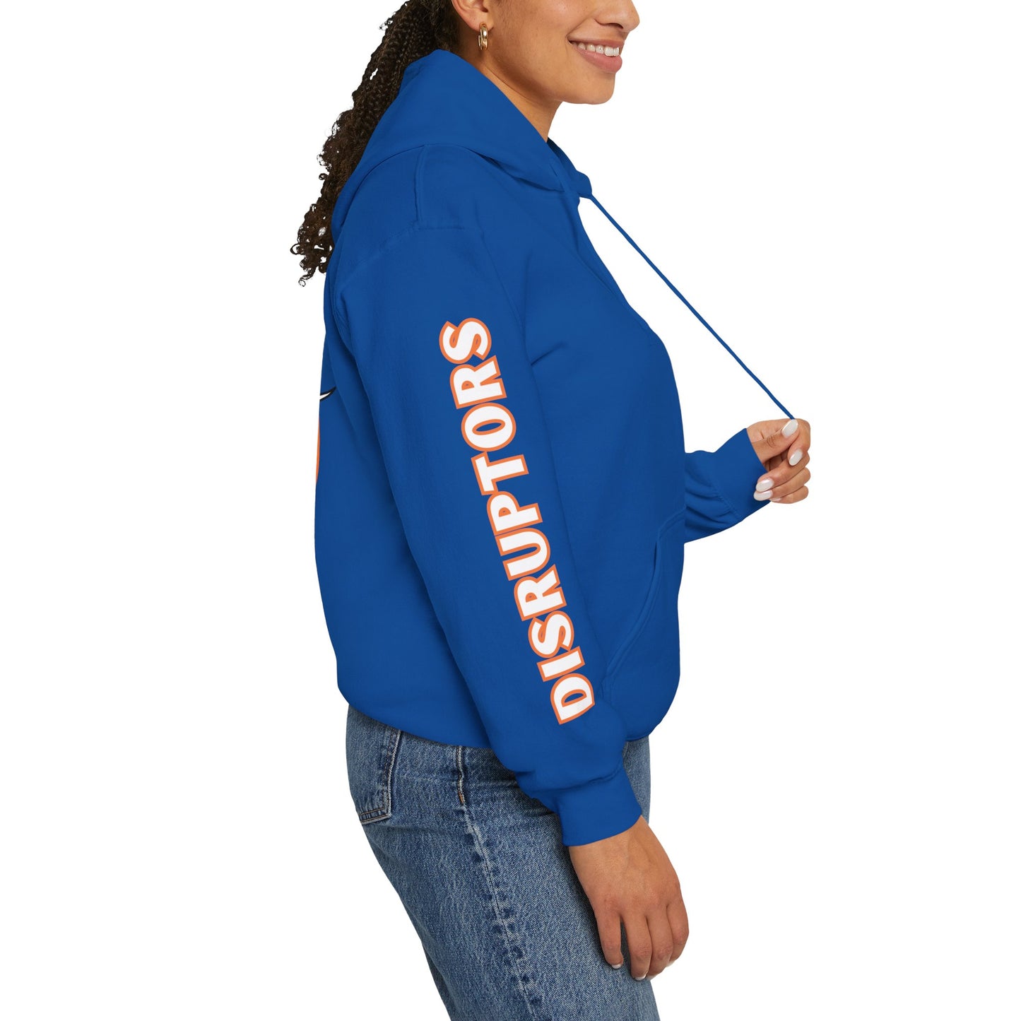 Detroit Disruptors Unisex Hoodie - Customize Sleeve or Back w/ Name - 50% cotton/poly (add in instructions)