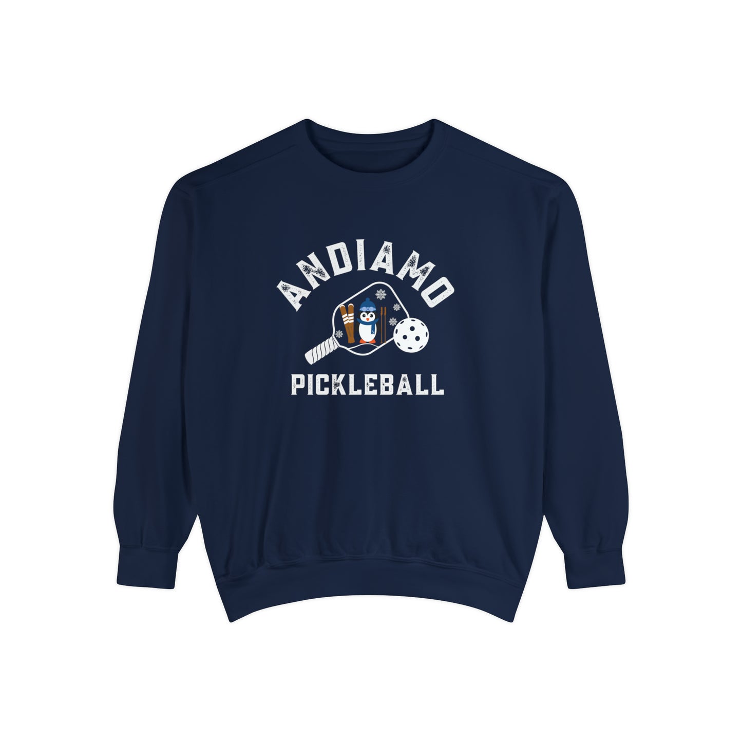 Beachy Andiamo Pickleball w/Penguin Skiing - Comfort Colors