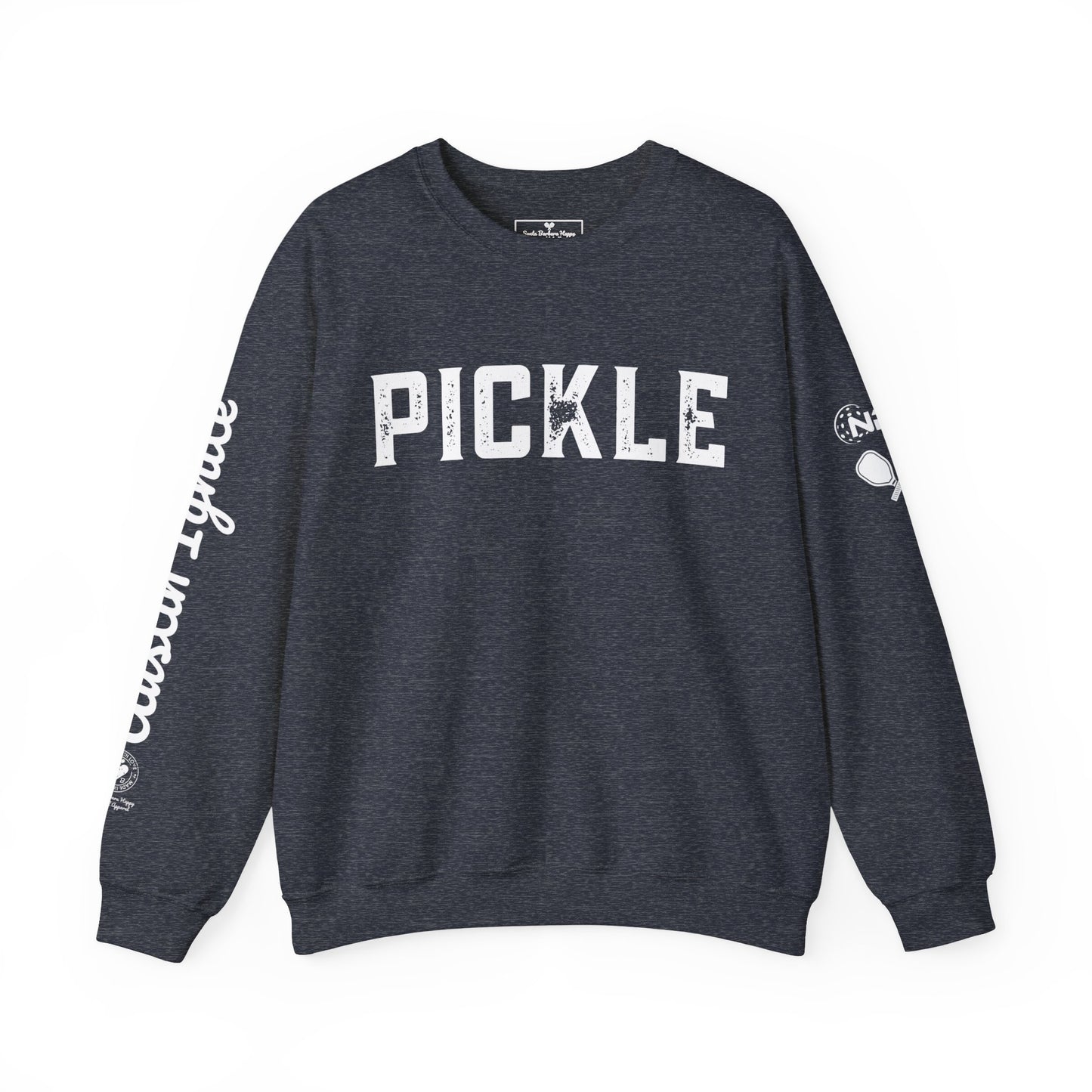 PICKLE w/ Austin Ignite NPL Team in script - custom Crew - personalize sleeve and or back