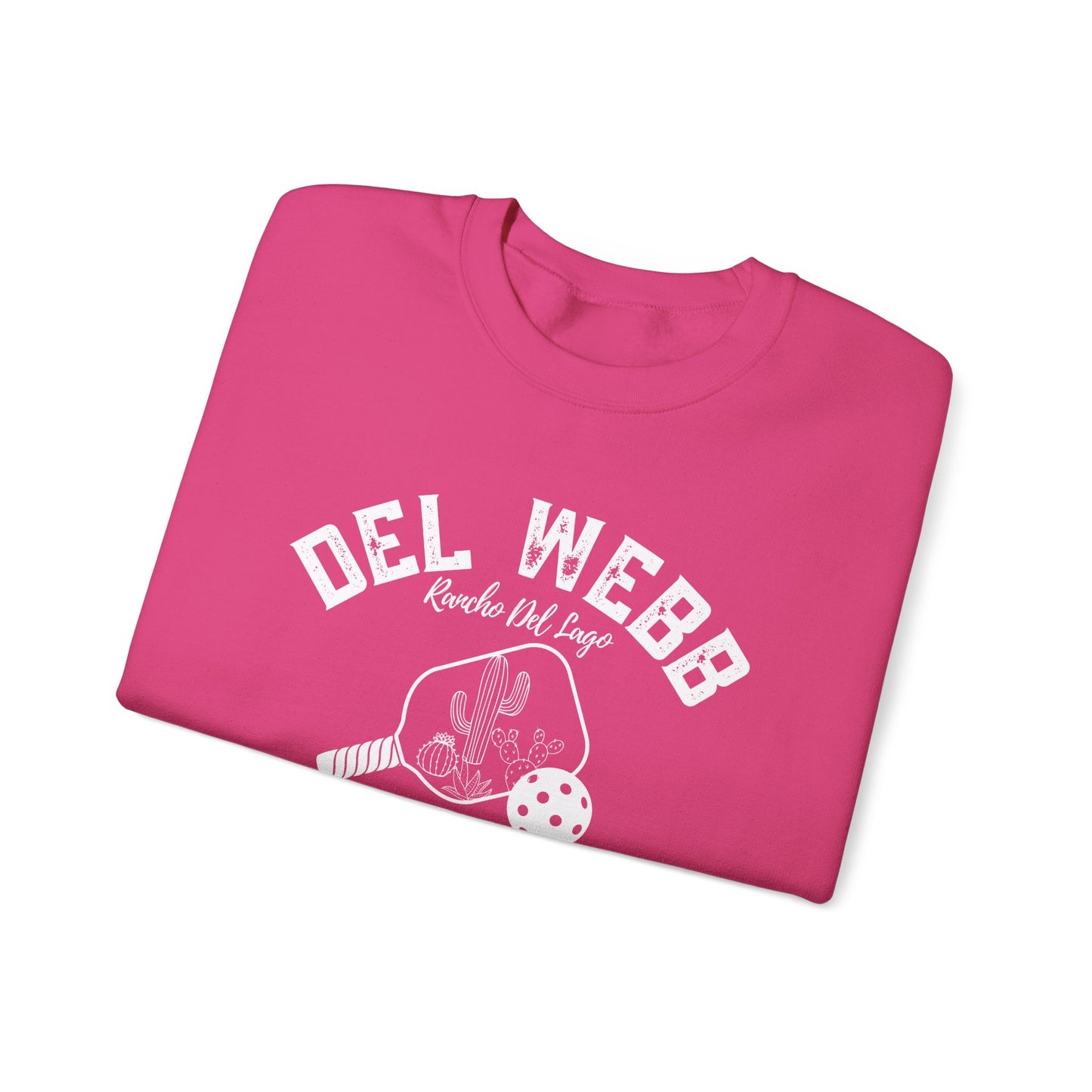 Del Webb Pickleball Beachy Style - Dink in the Desert - Unisex Crew -Can add name to sleeve with paddles