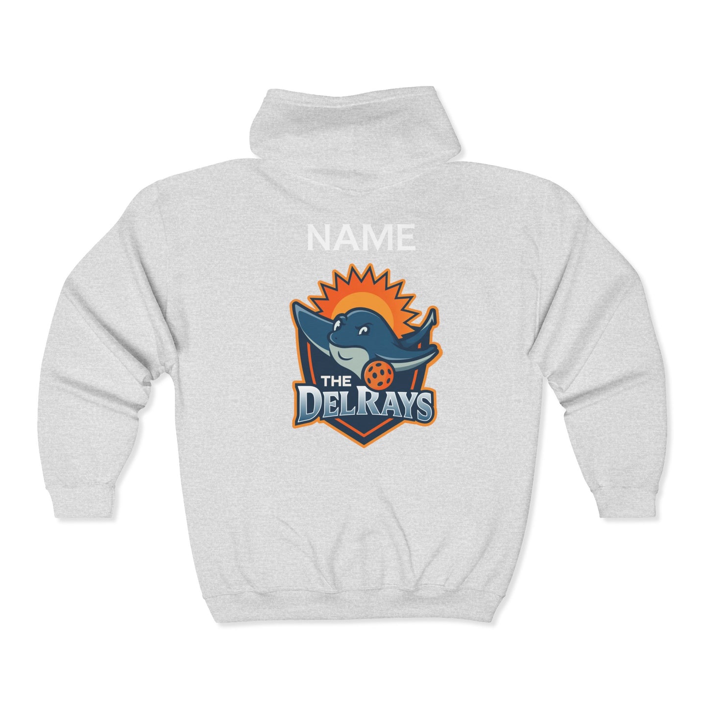 The Del Rays Unisex Zip Up Hoodie - Add name
