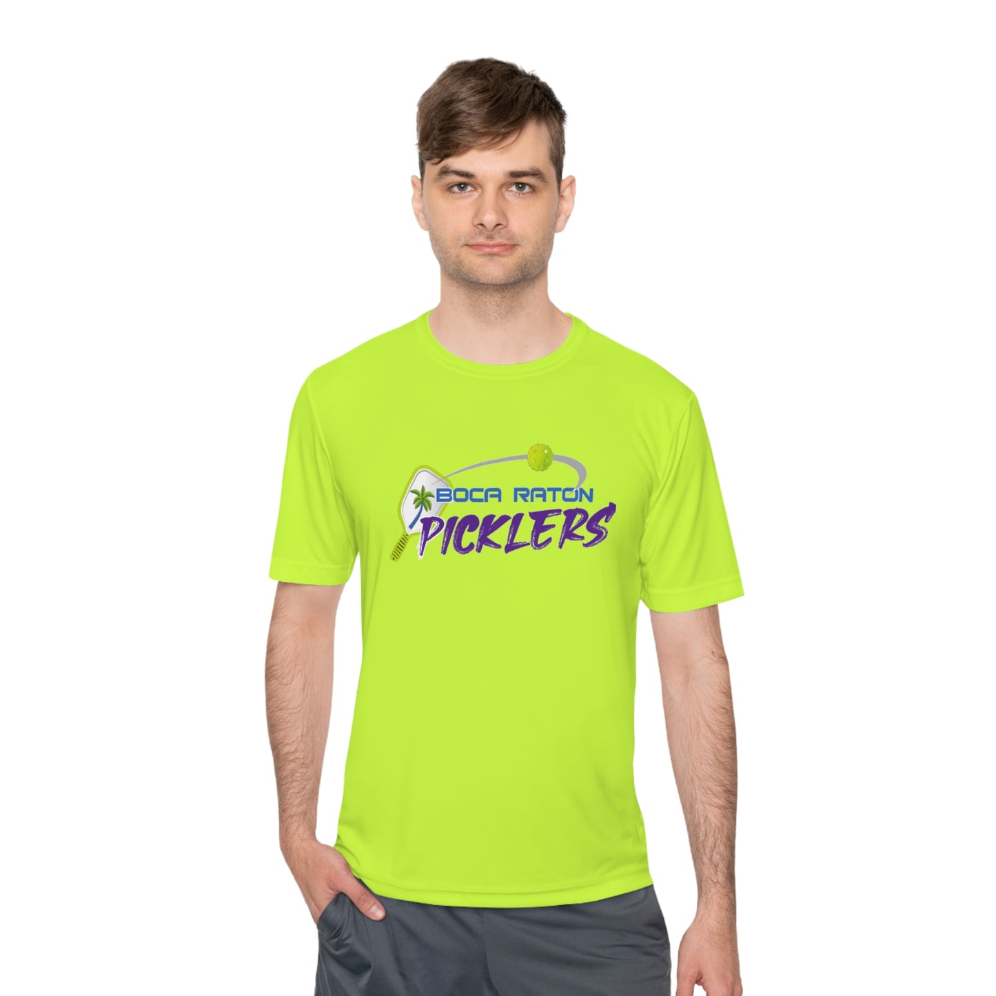 Boca Raton Picklers NPL Team - Unisex (fuller cut) Moisture Wicking T - customize back